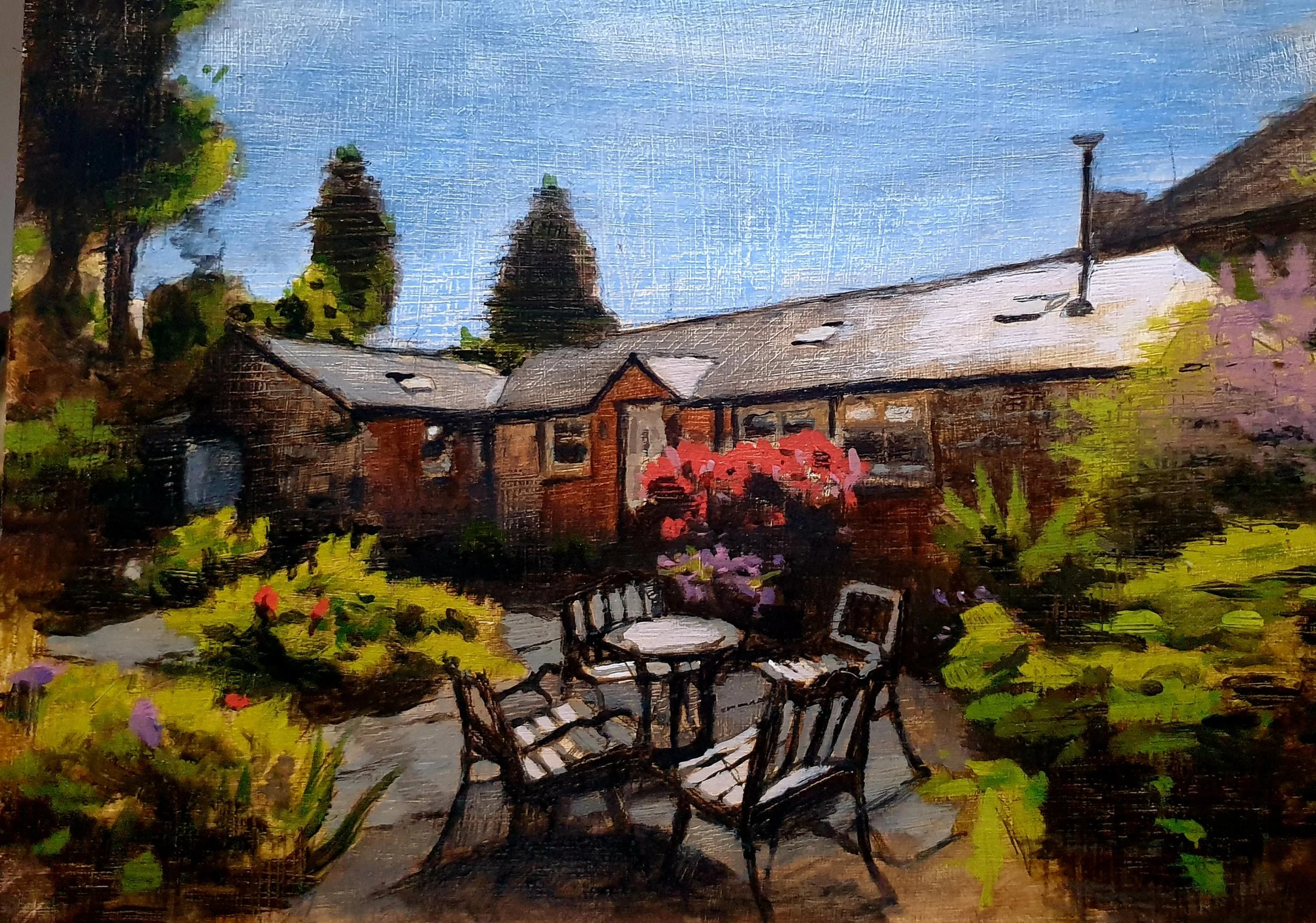 English Cottage 42x30cm Oil On Panel
Sold