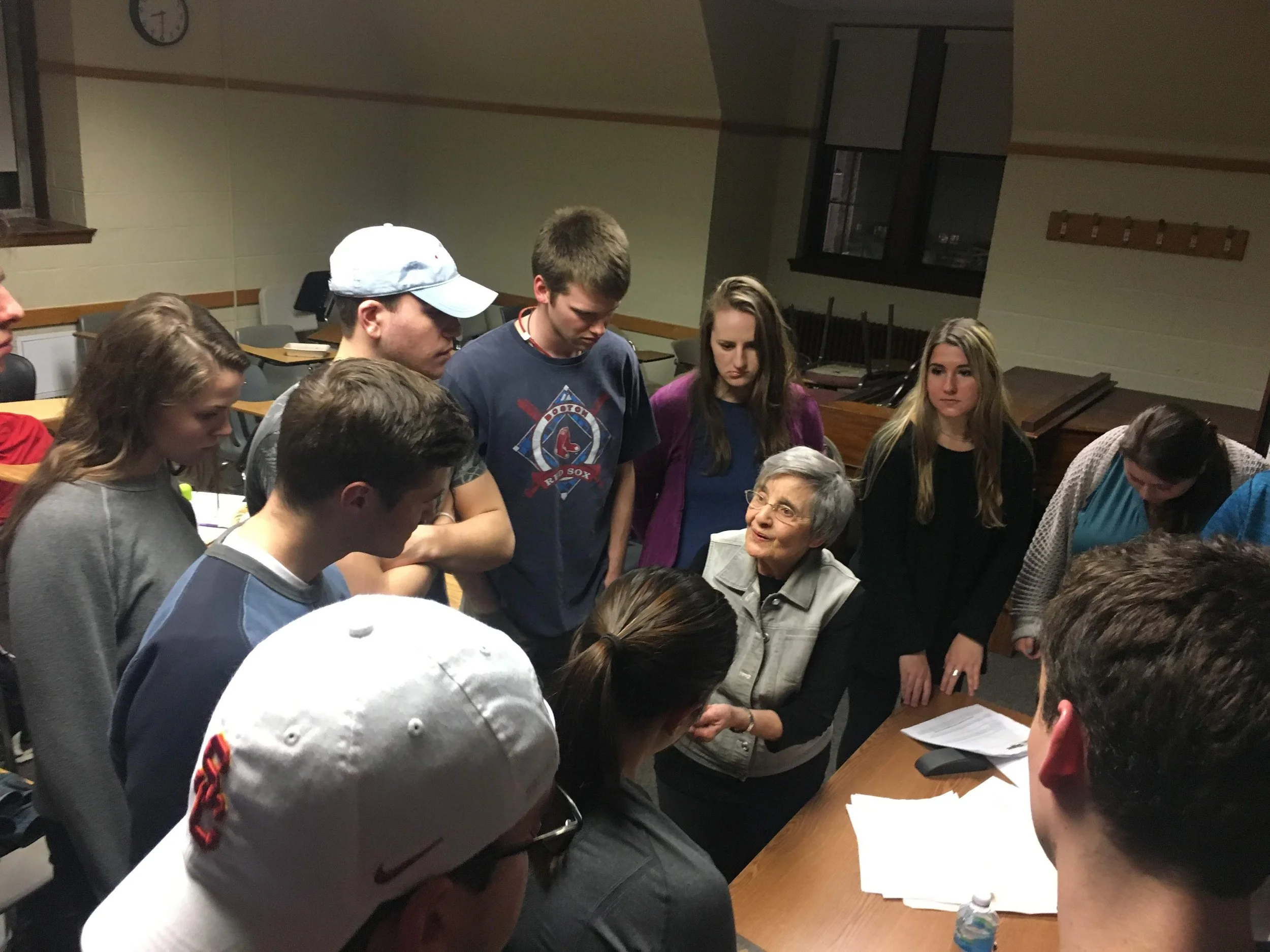 TMF Educator and survivor Anna Ornstein at Boston College