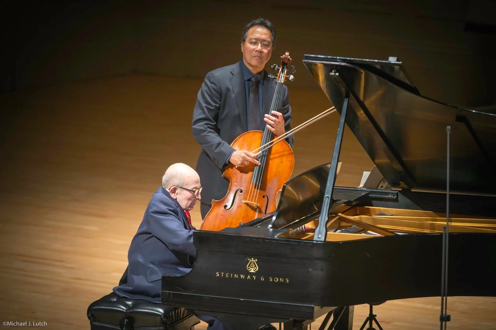 "Without music, I wouldn't be alive." —George Horner, accompanied by Yo-Yo Ma at a TMF concert, performing music he played in Terezin