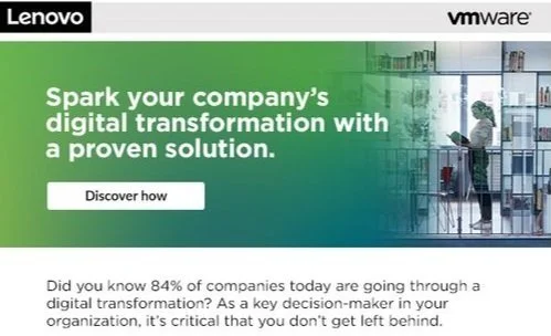 Lenovo x VMware HCI | Promotional Email 