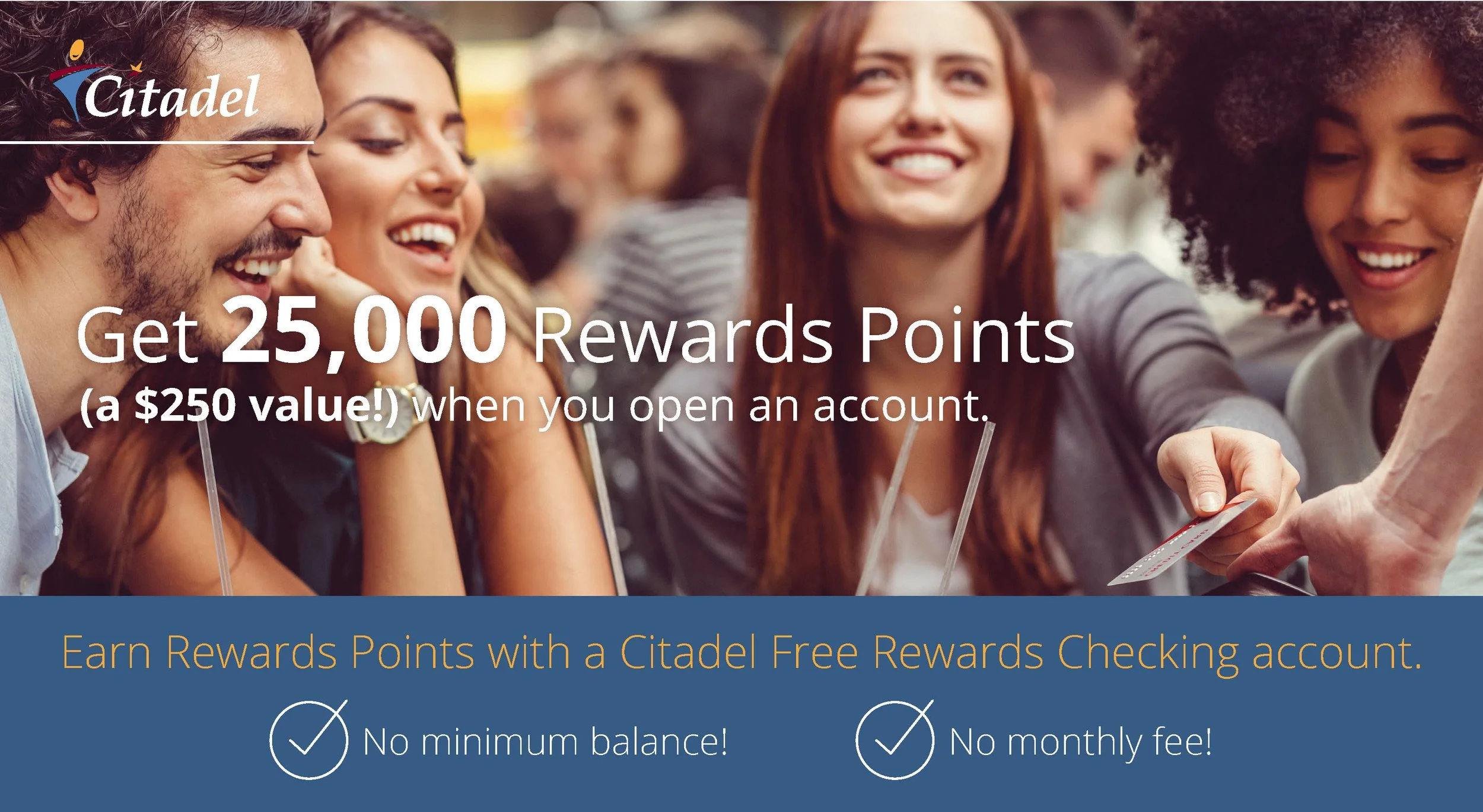 Citadel Free Rewards Checking DM | Bonus Offer Self-mailer