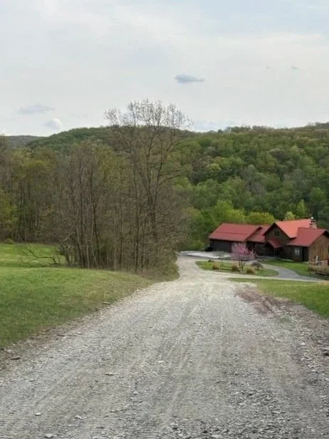 After - road conditioned with power rake, new gravel added