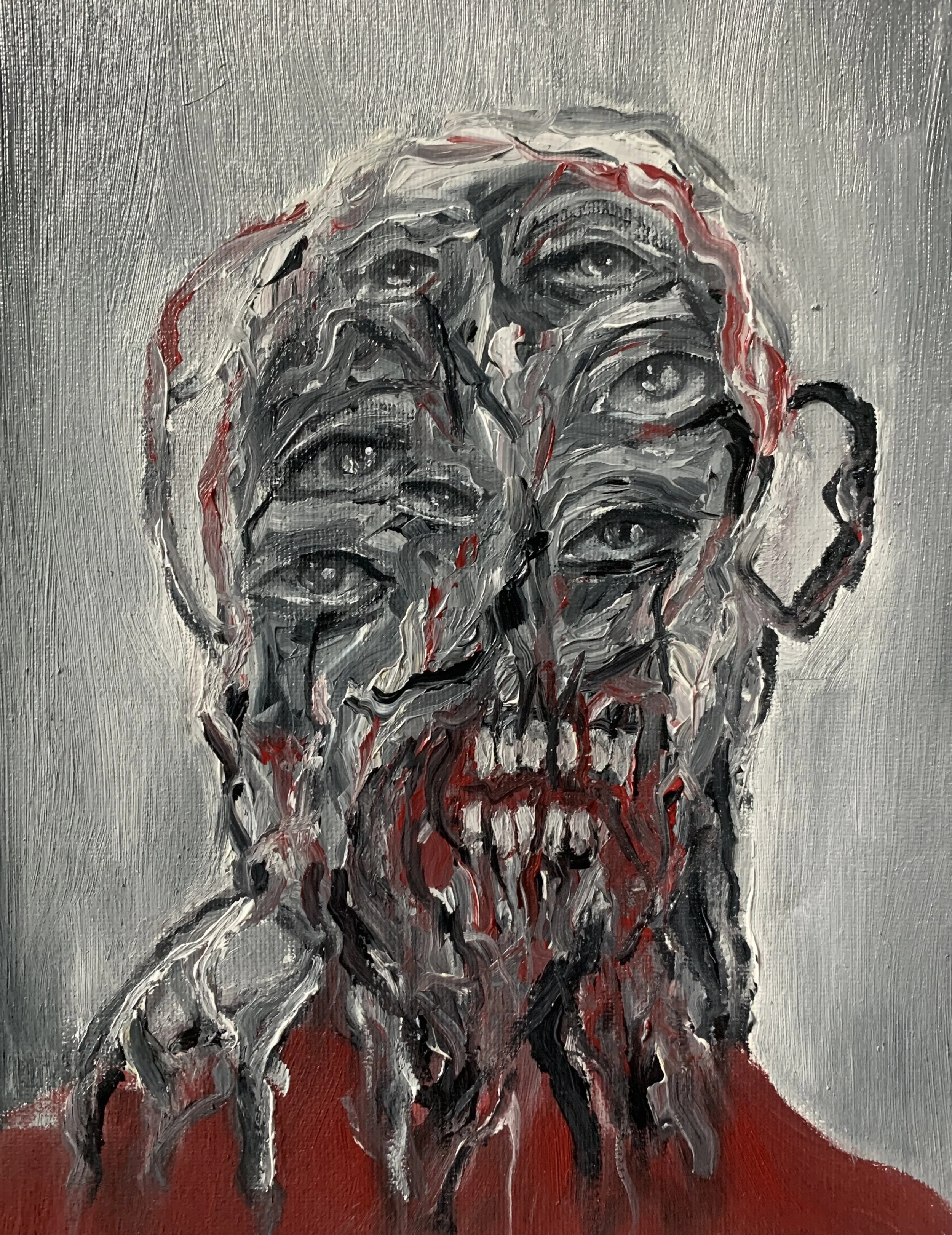 Angry Mother, oil on canvas, 2022