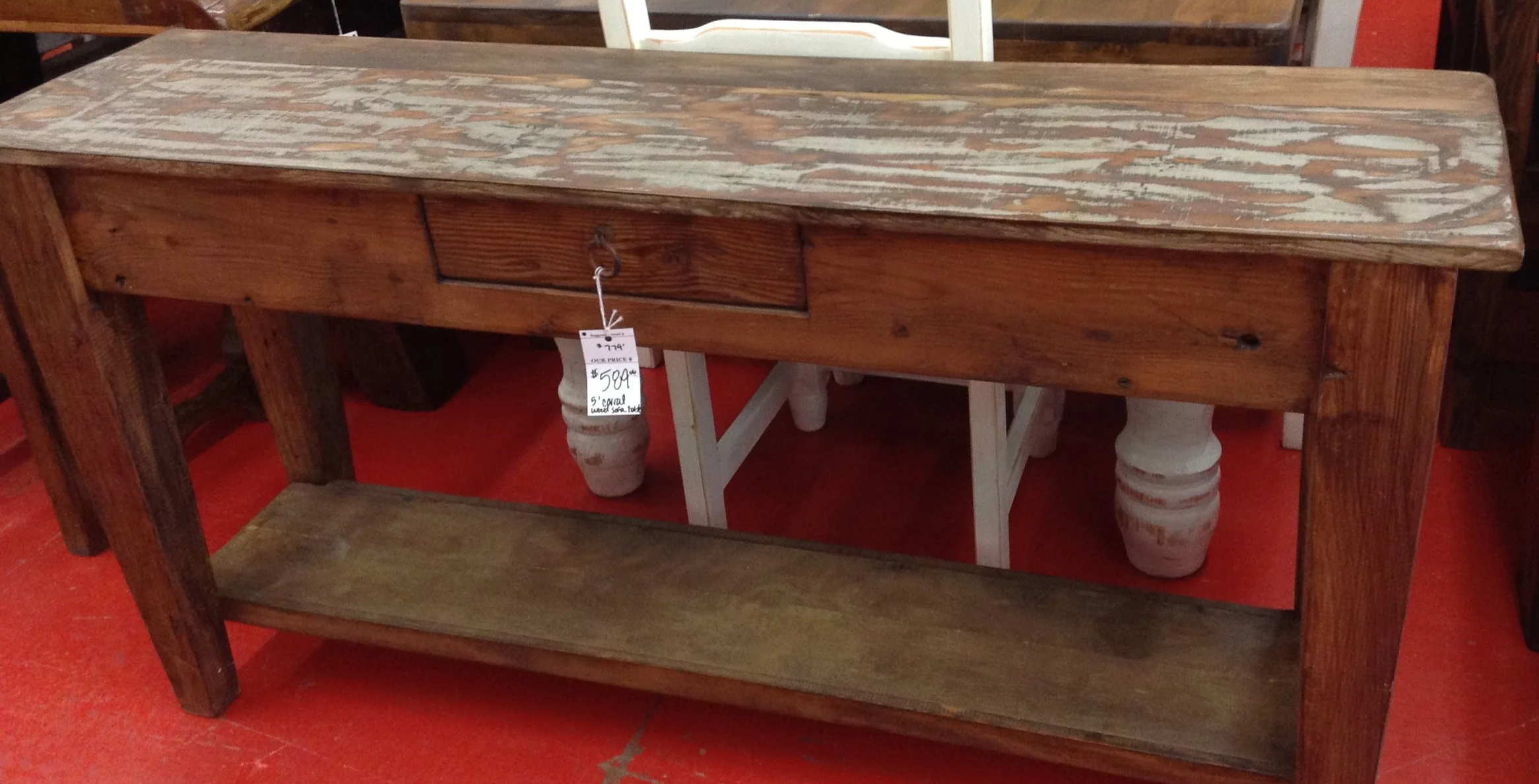 Corral Wood Sofa Table