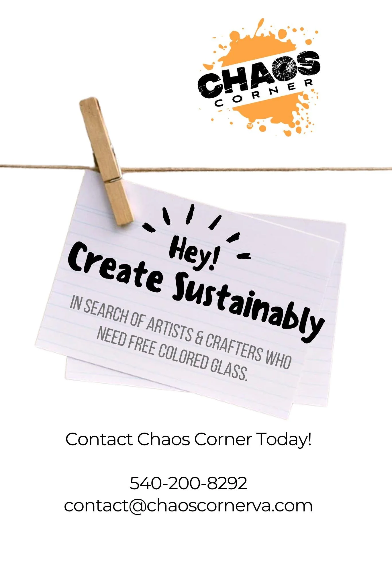 🎨 Artists &amp; Makers &mdash; ISO YOU

Eco-Entertainment Evolution means more than breaking things &mdash; it means keeping useful materials in motion and supporting local creatives along the way.

If you&rsquo;re an artist, crafter, or maker who w