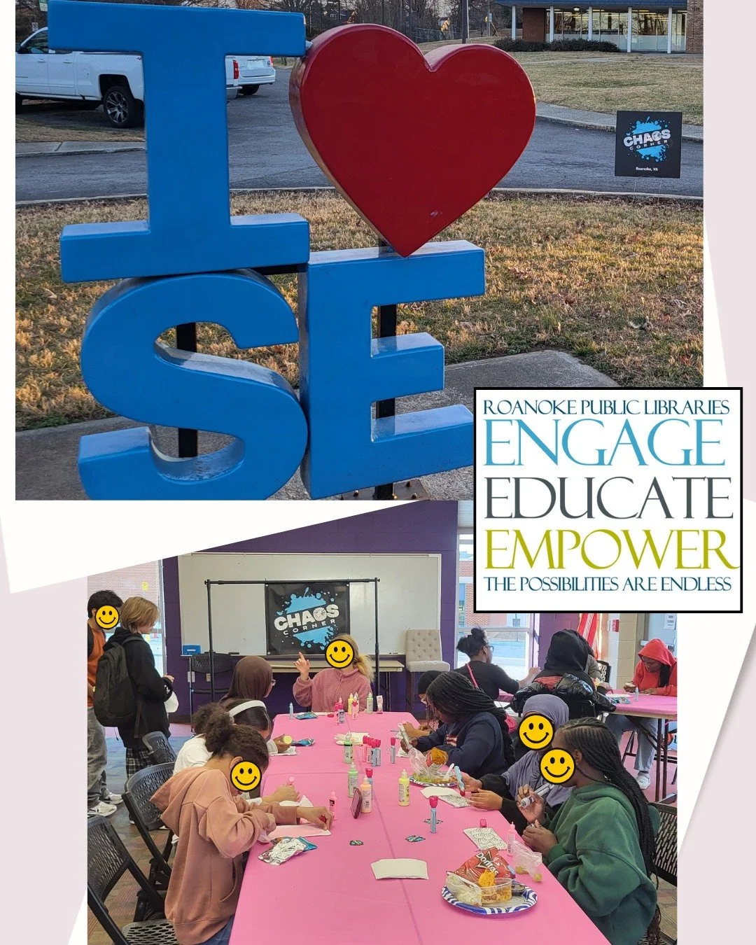 Our first event at the Belmont Branch Library was a hit 🎨

Out-of-the-box creativity turned out to be a great way to unwind after school, and we loved seeing so many young artists show up excited to create.

Thanks for the awesome turnout&mdash;we&r