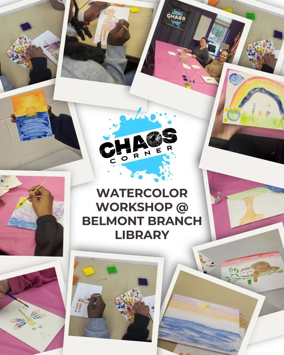 👀👀WOW! These kids have talent ‼️‼️

Our watercolor workshop at the Belmont Branch Library was packed with creativity, curiosity, and some seriously impressive young artists. Seeing the abilities of the future unleashed is always inspiring.

Next up