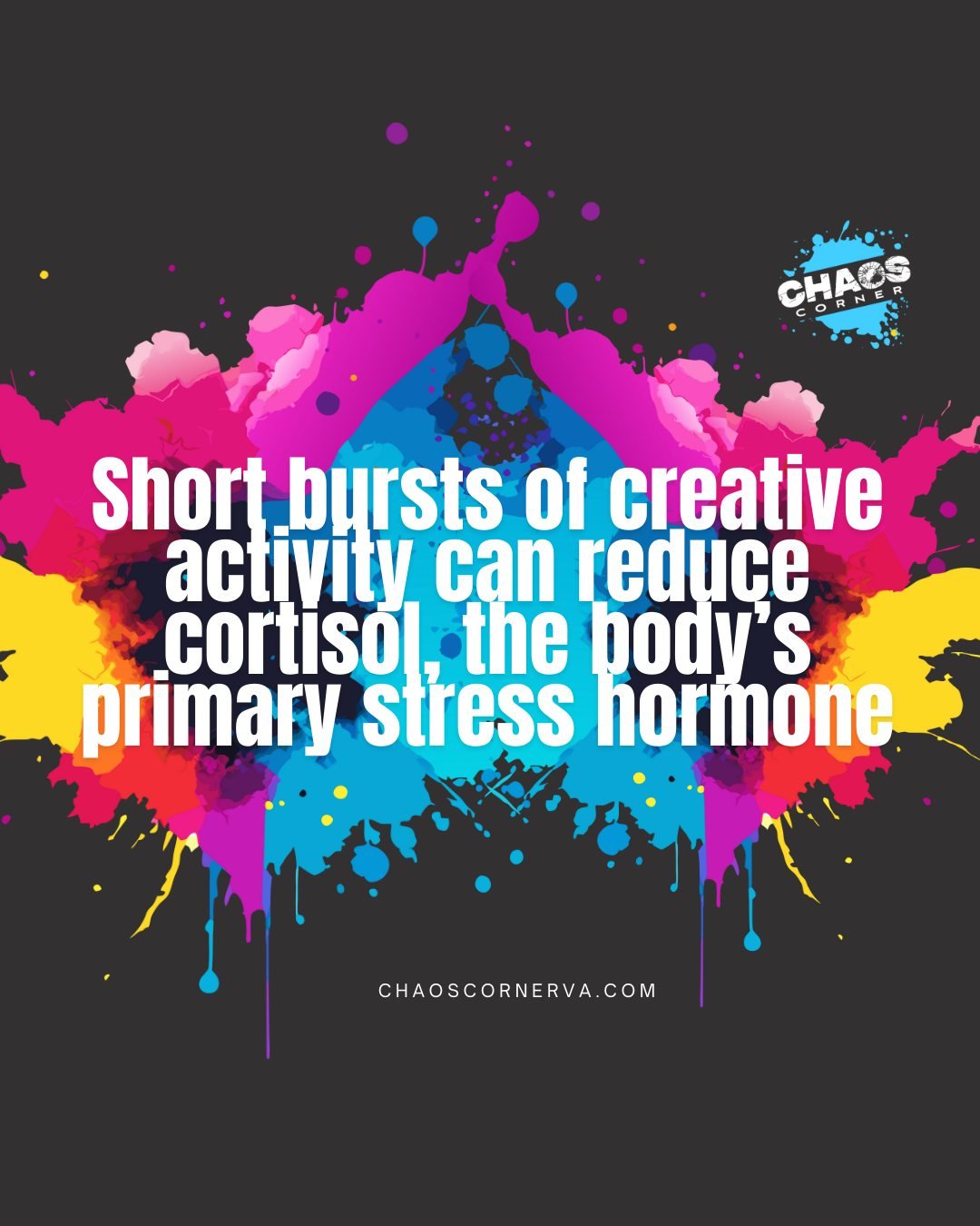 Turns out getting a little messy is good for you!

Just a few minutes of creative activity can help lower your body&rsquo;s main stress hormone 🤔😲

Art = stress relief