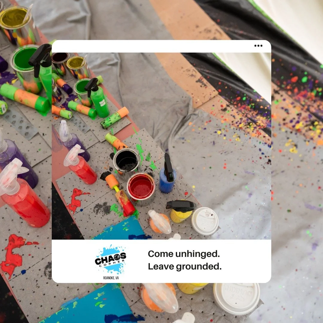 Might sound dramatic&hellip; but honestly, adults need creative outlets too. 

Chaos Corner isn&rsquo;t just for kids&rsquo; parties. Sometimes grown-ups need a place to throw paint, laugh loudly, and disconnect from everyday stress for a while.

#Ad