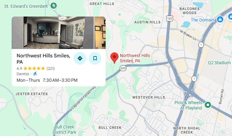 Northwest Hills Smiles 8500 Bluffstone Cove B101, Austin, TX 78759