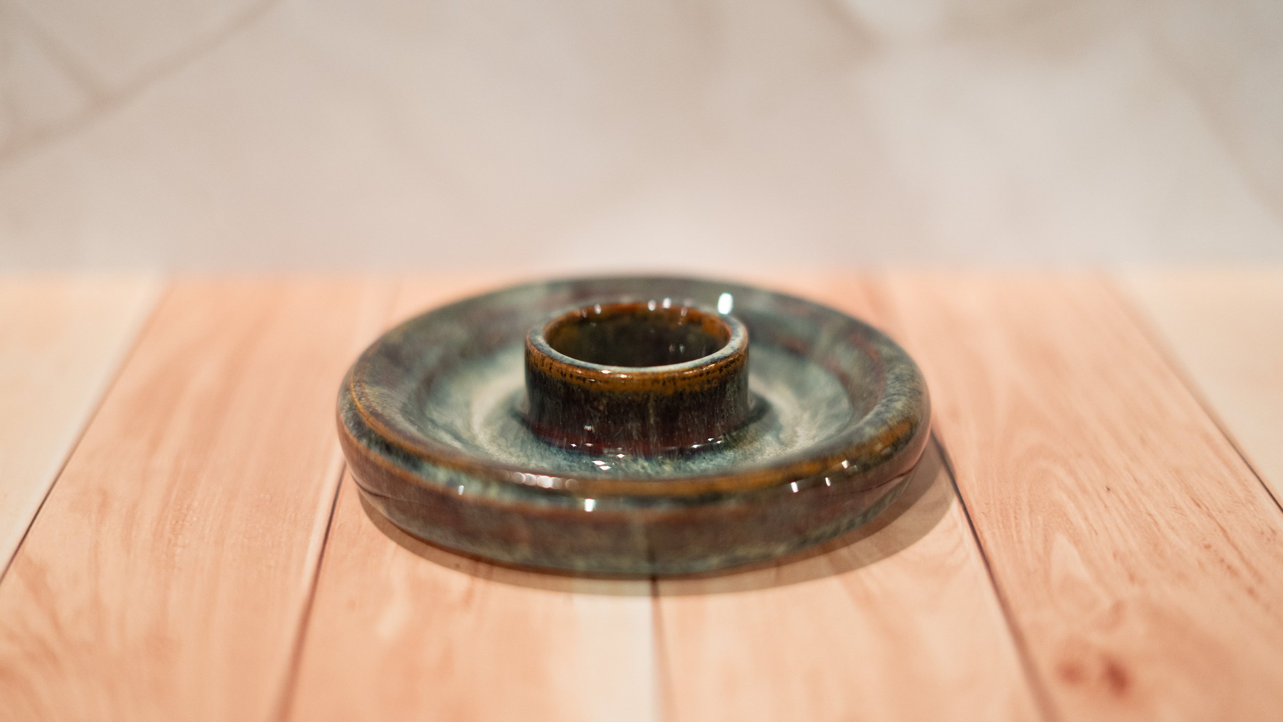 River Rock Candle Holder
