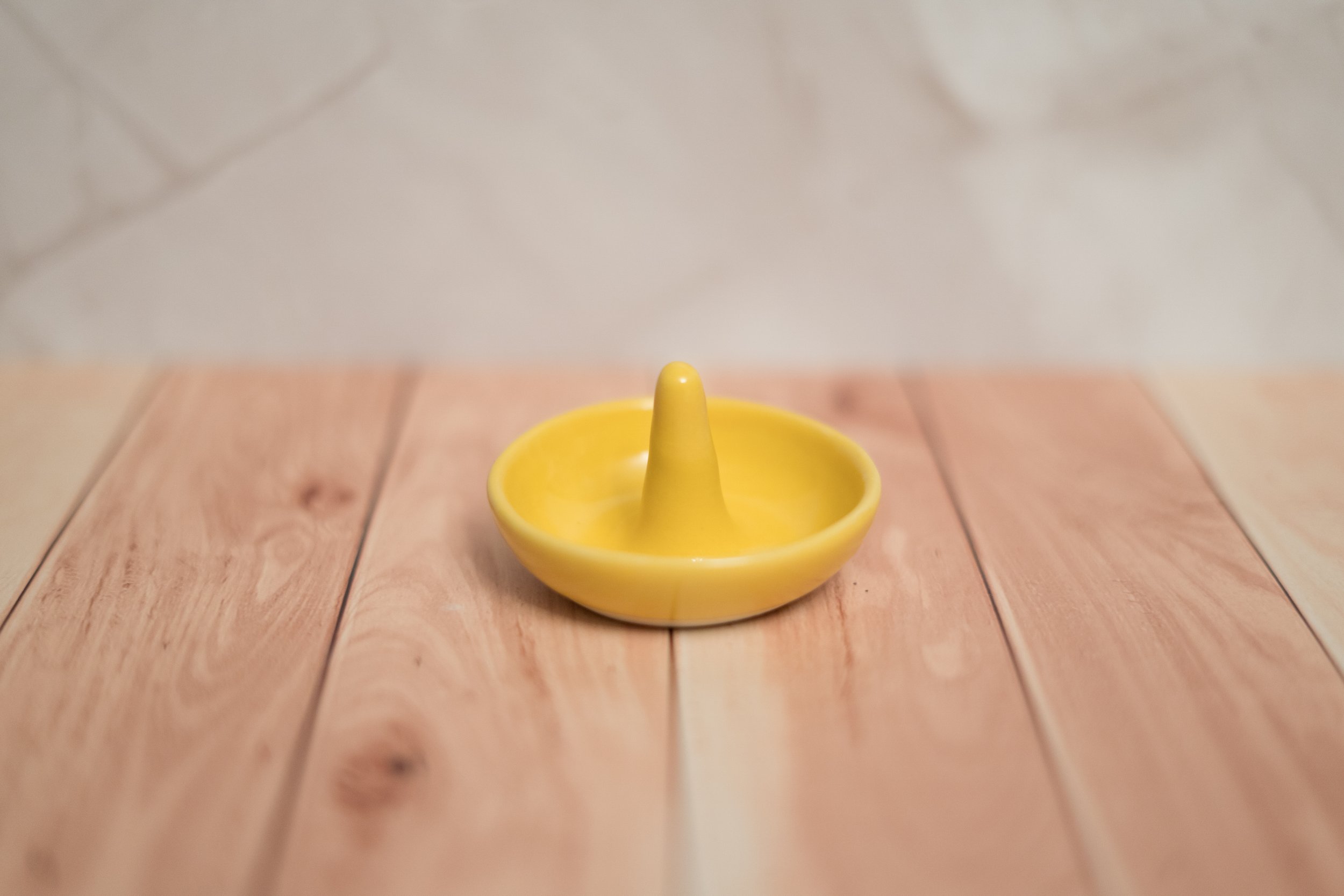 Small Yellow Ring Dish