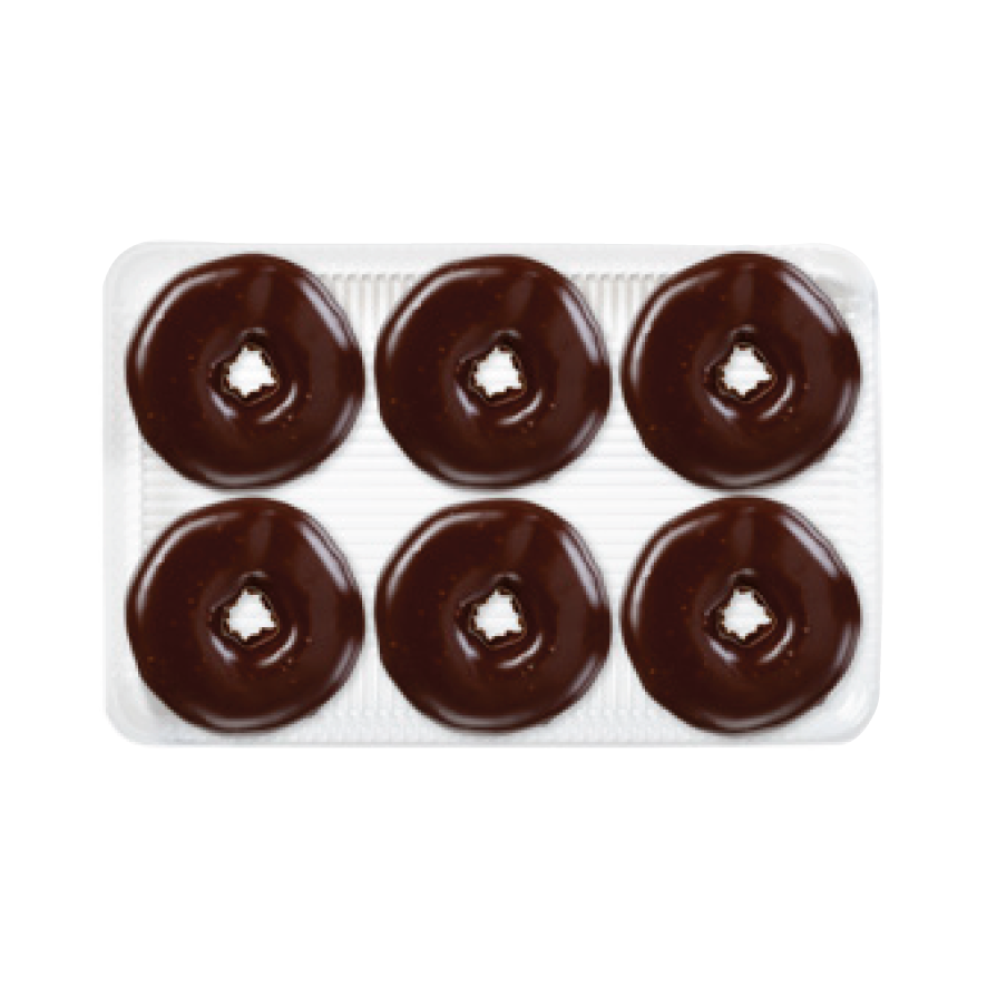 Chocolate Iced Cake Donut