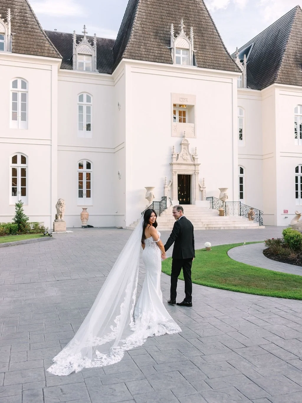 Garden ceremony under the open sky. A reception that matched it &mdash; blush florals, tapered candles, floral menus, and a room full of people who loves them. Congratulations I&amp;M!

Venue: @chateaunouvelle
Planner| Designer: @houston_soiree
Flora