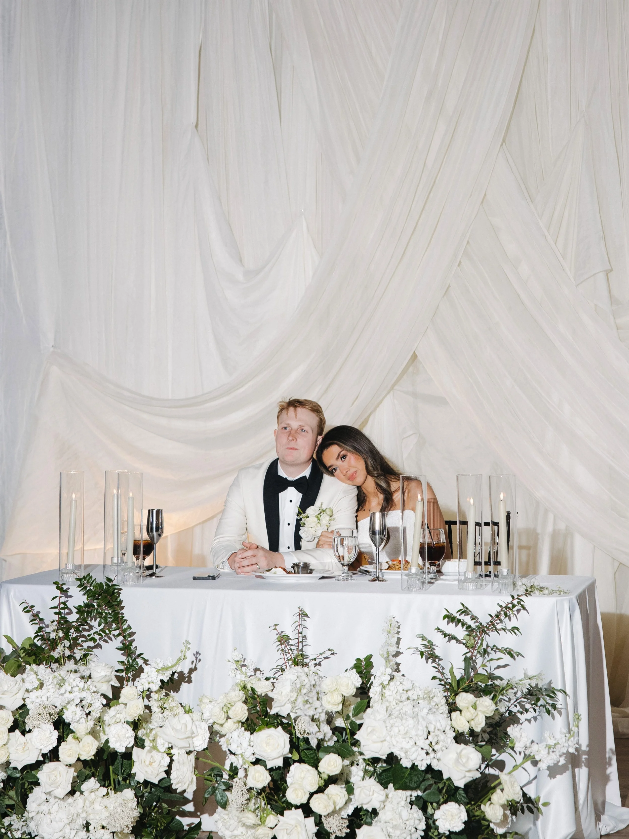 That quiet moment when the room is set, the candles are lit, and everything just breathes together. 🕊️

Designing Gianna &amp; Zach&rsquo;s day was all about refined elegance, soft textures, and creating a space made for celebrating love. So gratefu