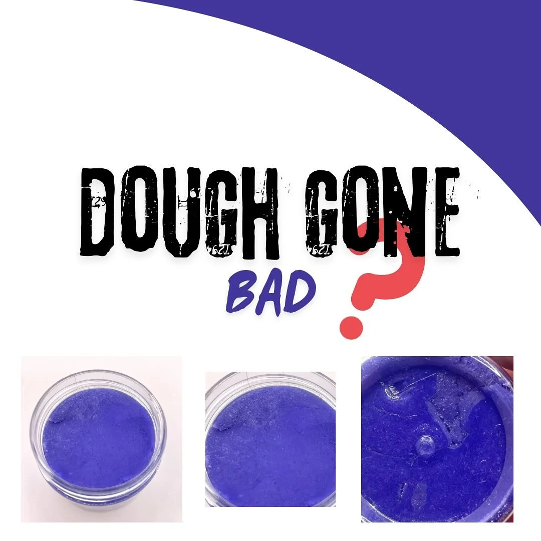 ‼️oh, no! my dough went bad! ‼️

while experimenting with my recipe, I had a full blown panic attack thinking my dough had spoiled. After further research &amp; investigation- IT WAS SALT! 

*shel&bull;dough is made of a handful of natural ingredient