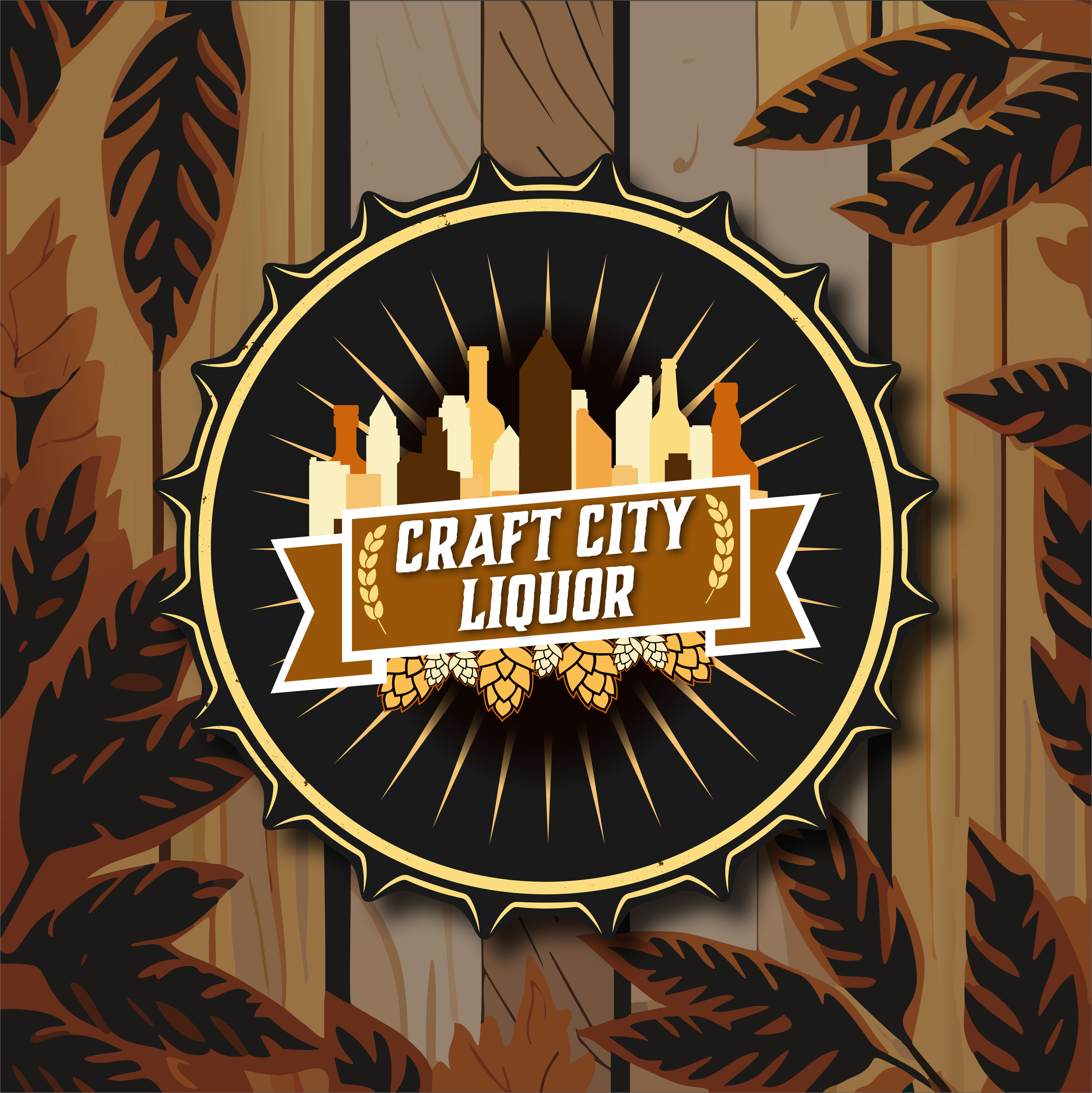 Craft City Liquor, Primary Logo