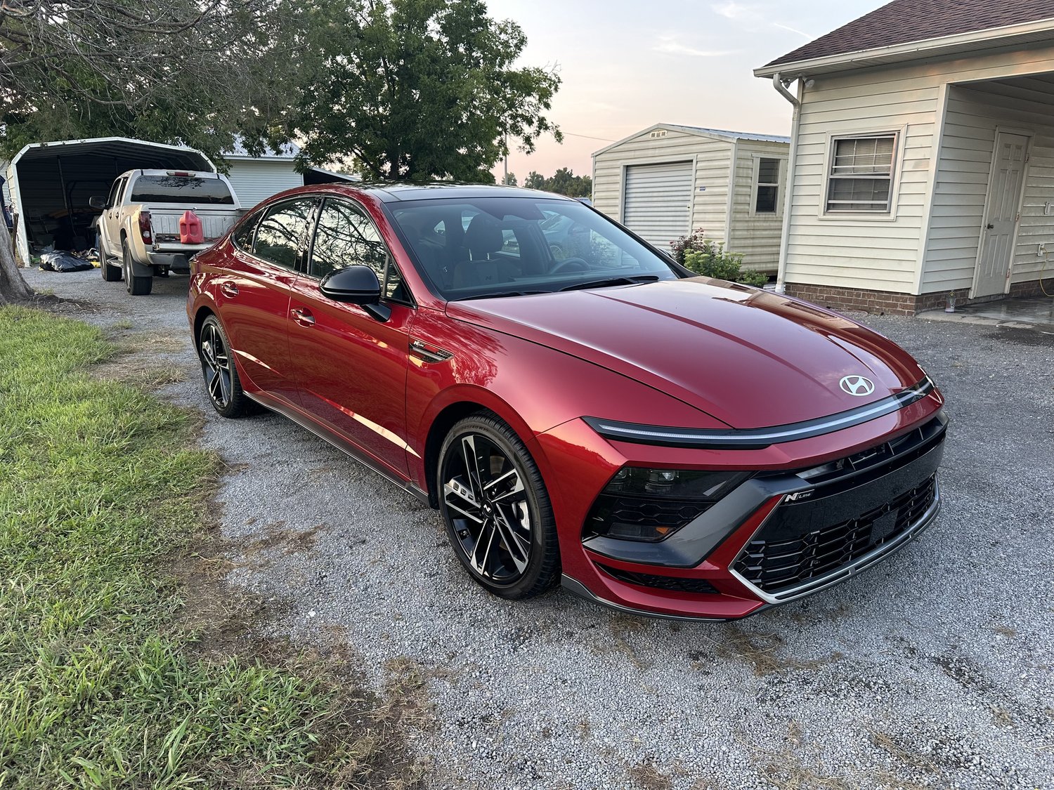 Red 2024 Hyundai Sonata N