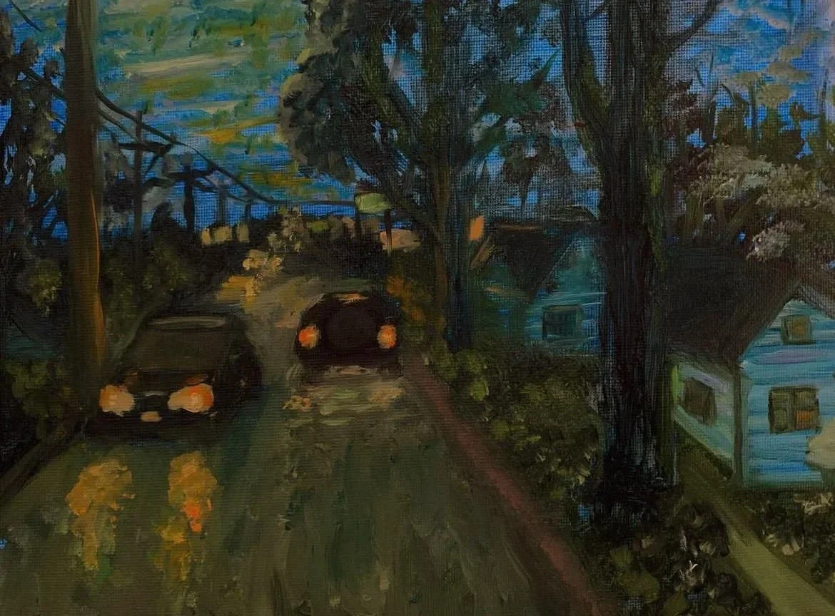 "-On a Walk Home" (sold)