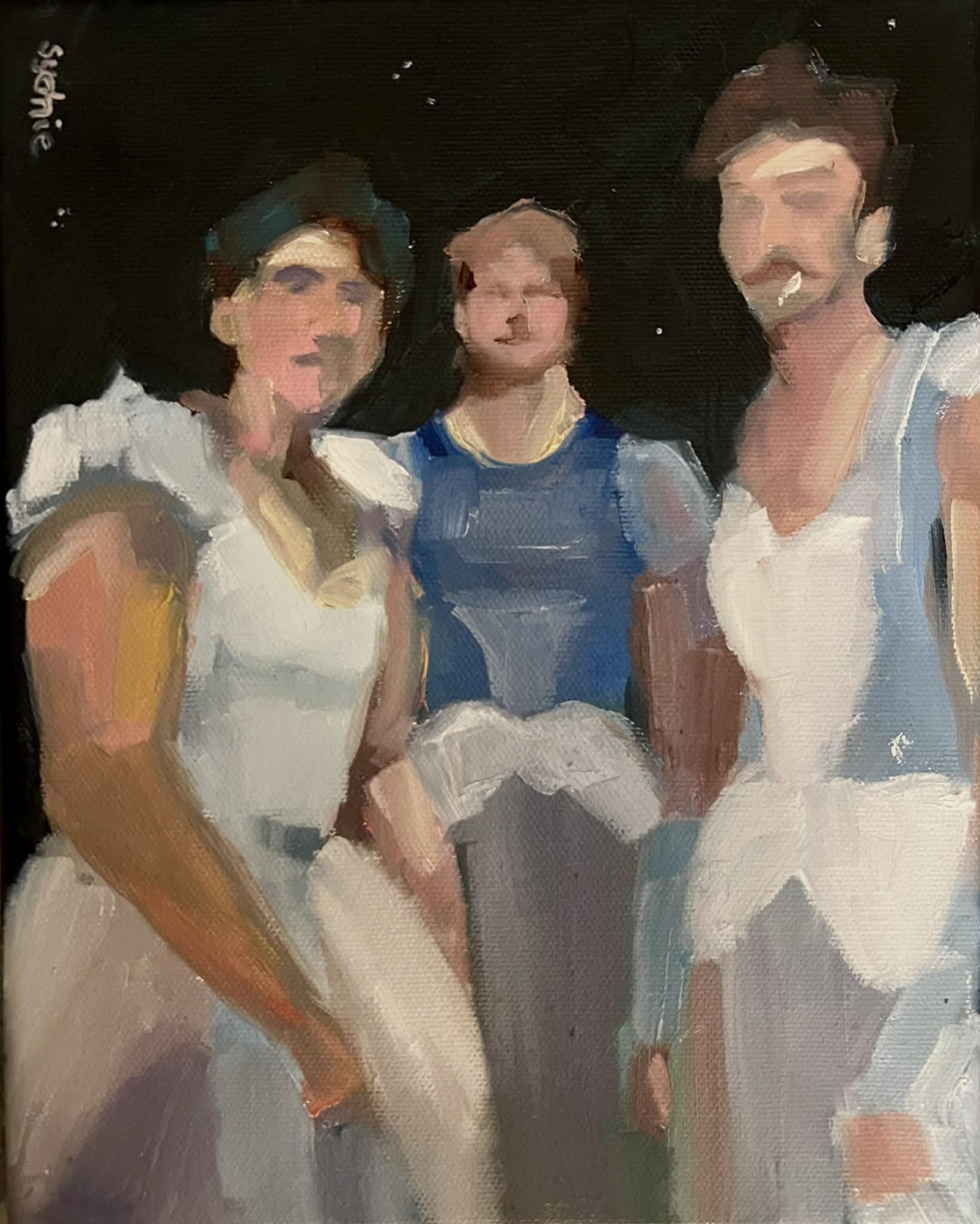 "The Muses" Oil on Canvas, 8"x10"