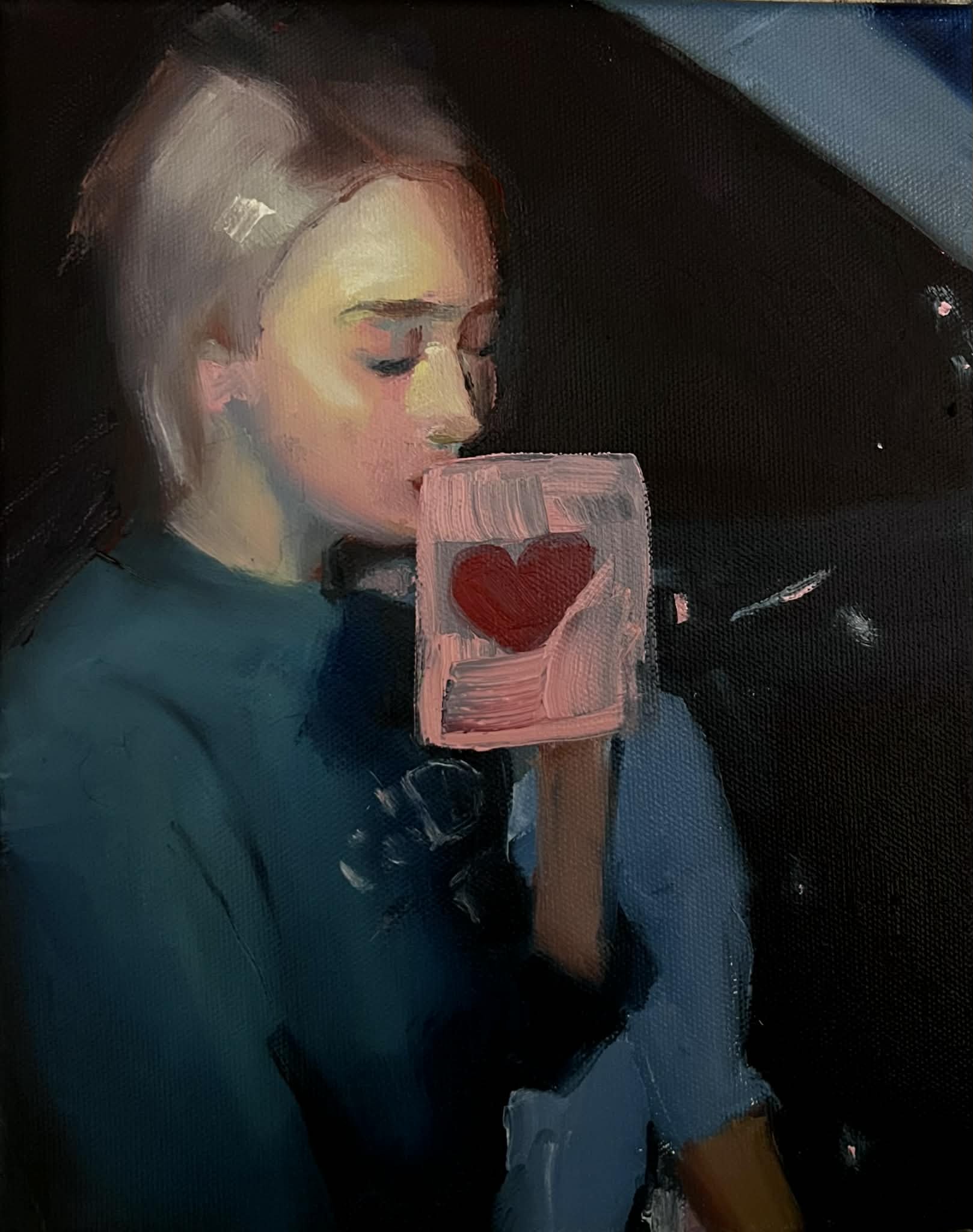 "Ace of Cups" 8"x10" Oil On Canvas