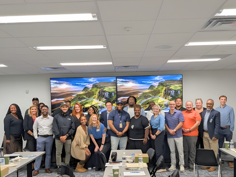 Participants gather for training as part of the DE EHI