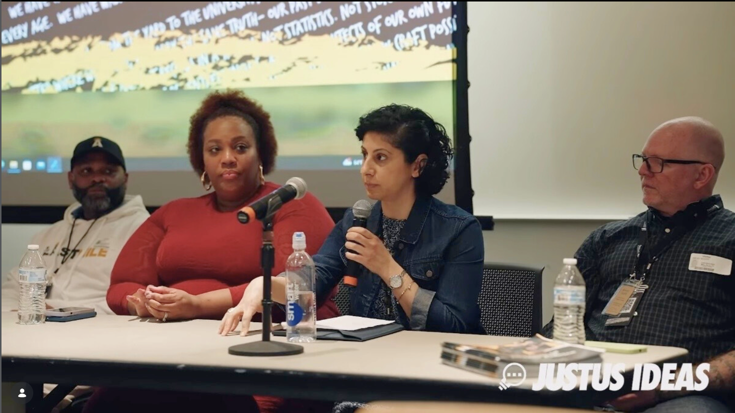 Philadelphia, PA: RBIJ CEO Maha Jweied joined the panel, "Fruits of Labor — Pathways from Prison to Prosperity," at JustUs Ideas Week.
