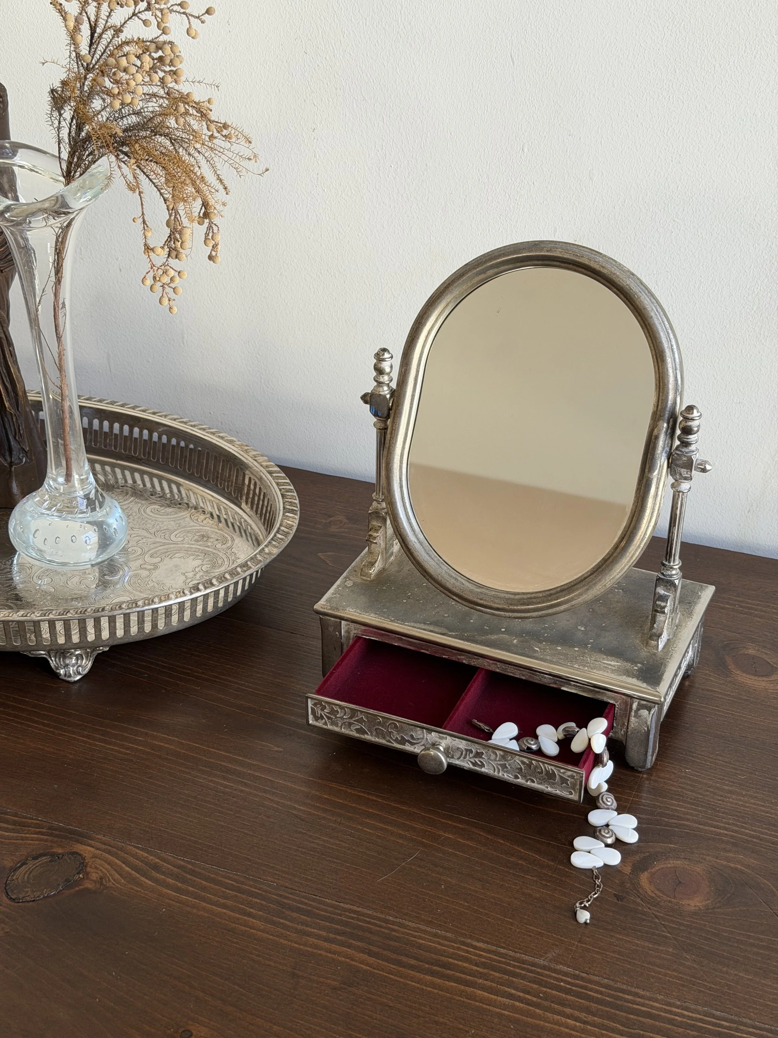 Antique vanity mirror