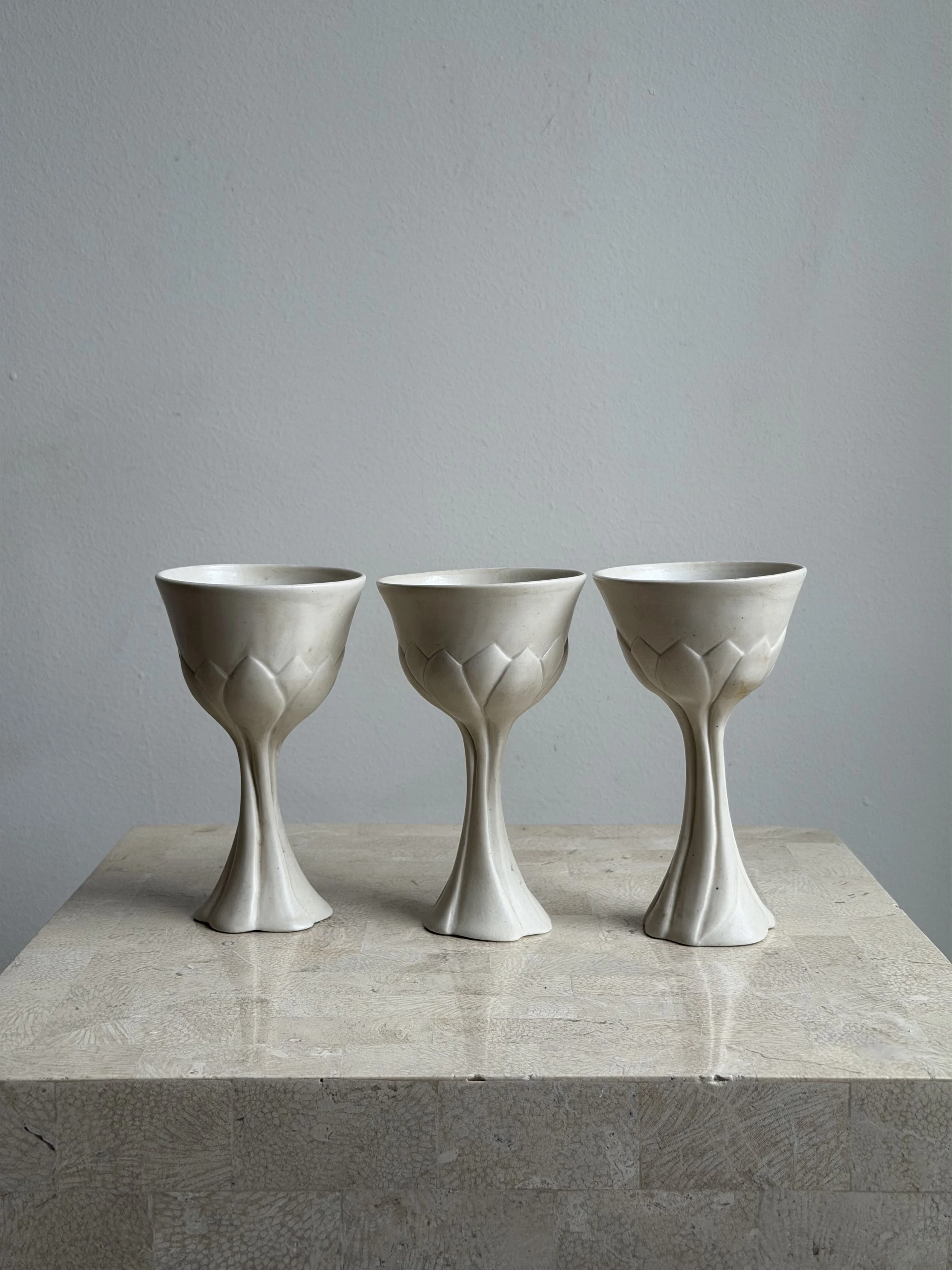 Porcelain goblets