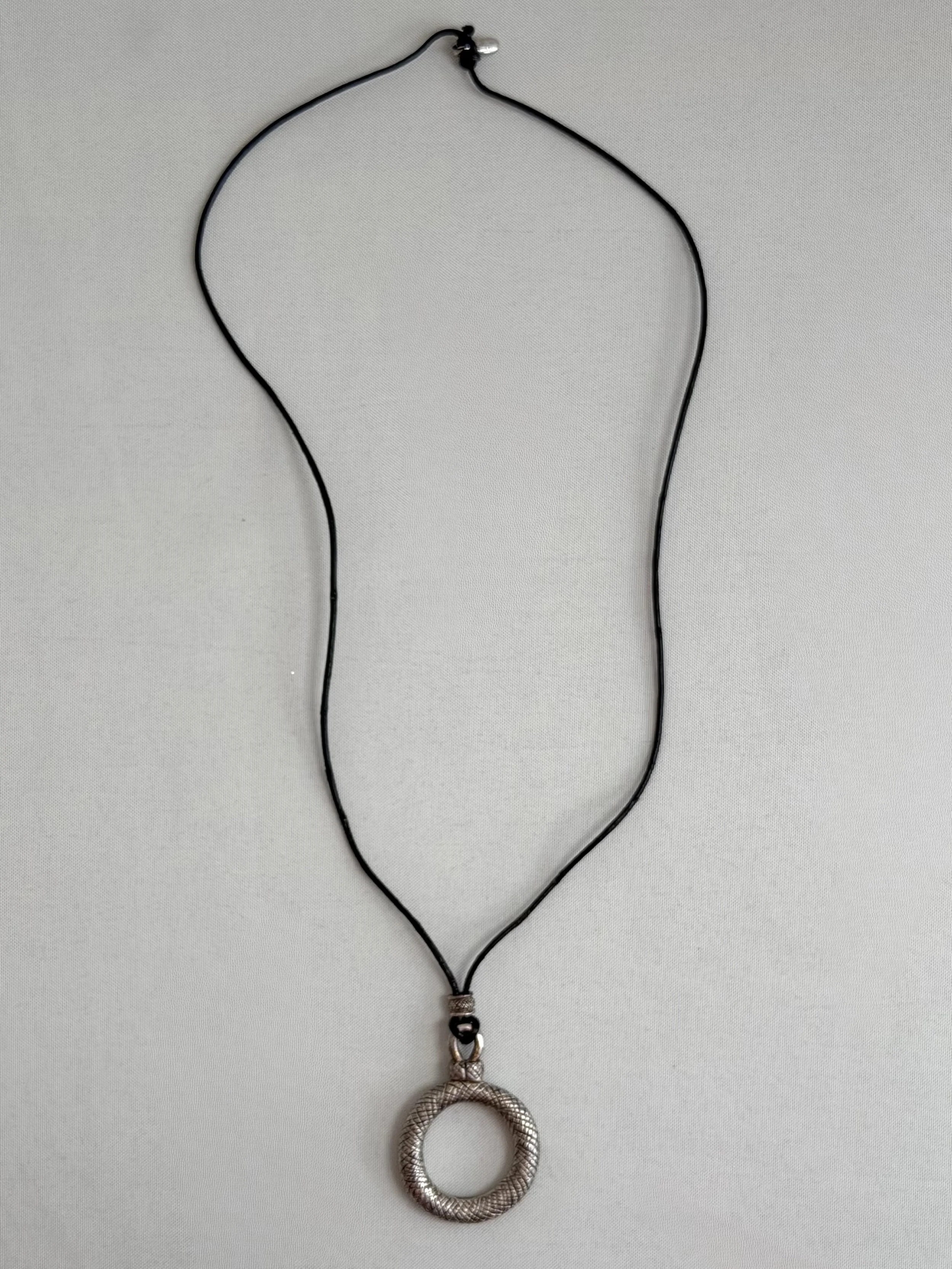 Napier silver ring necklace