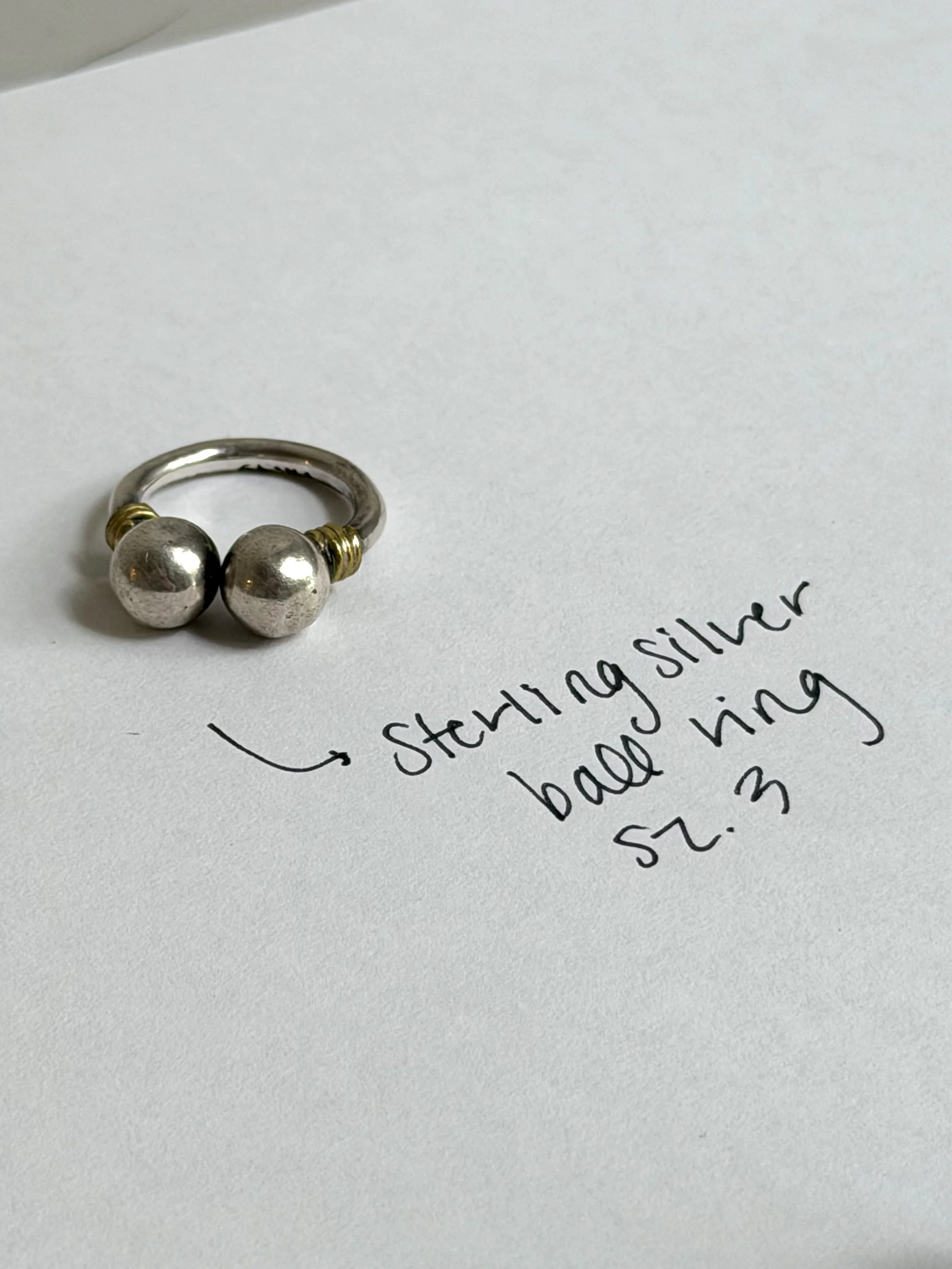 Double ball ring