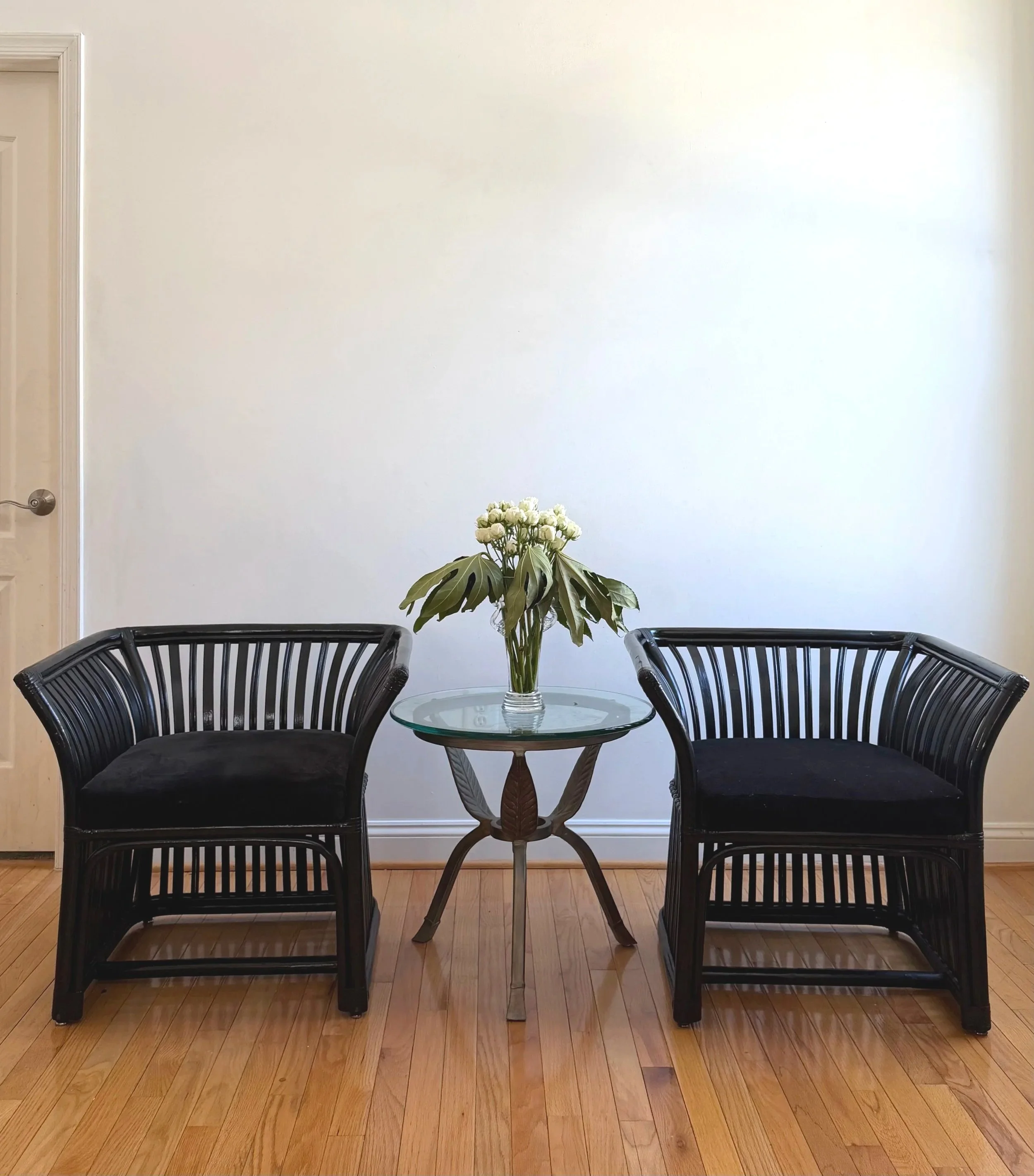 Mid Century rattan chair set
