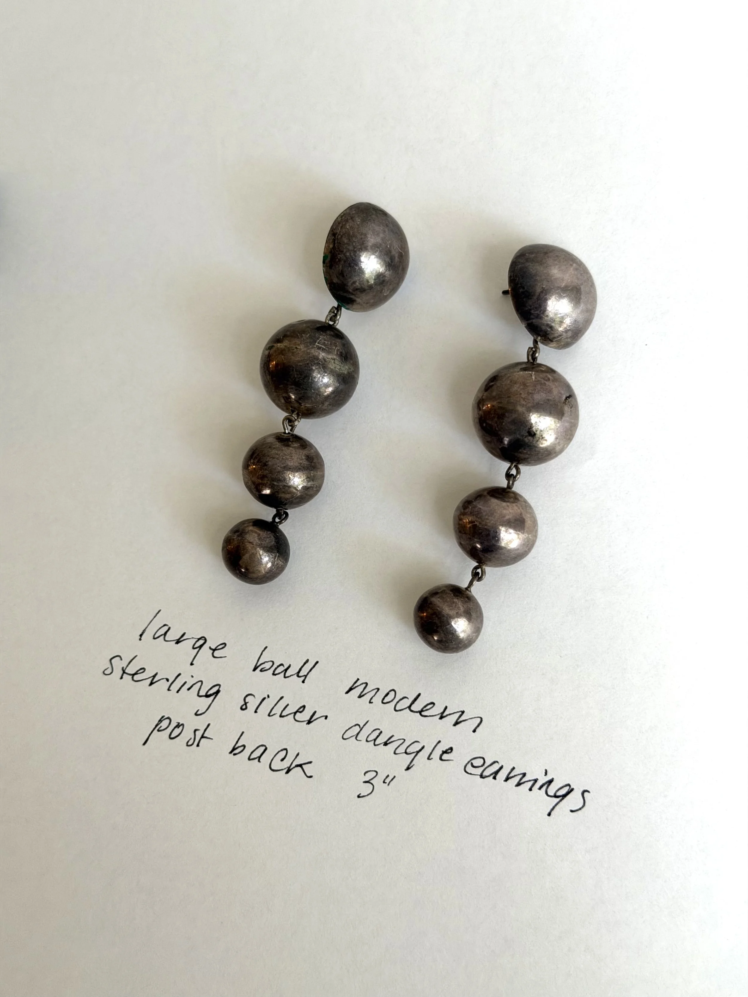 Ball drop earrings