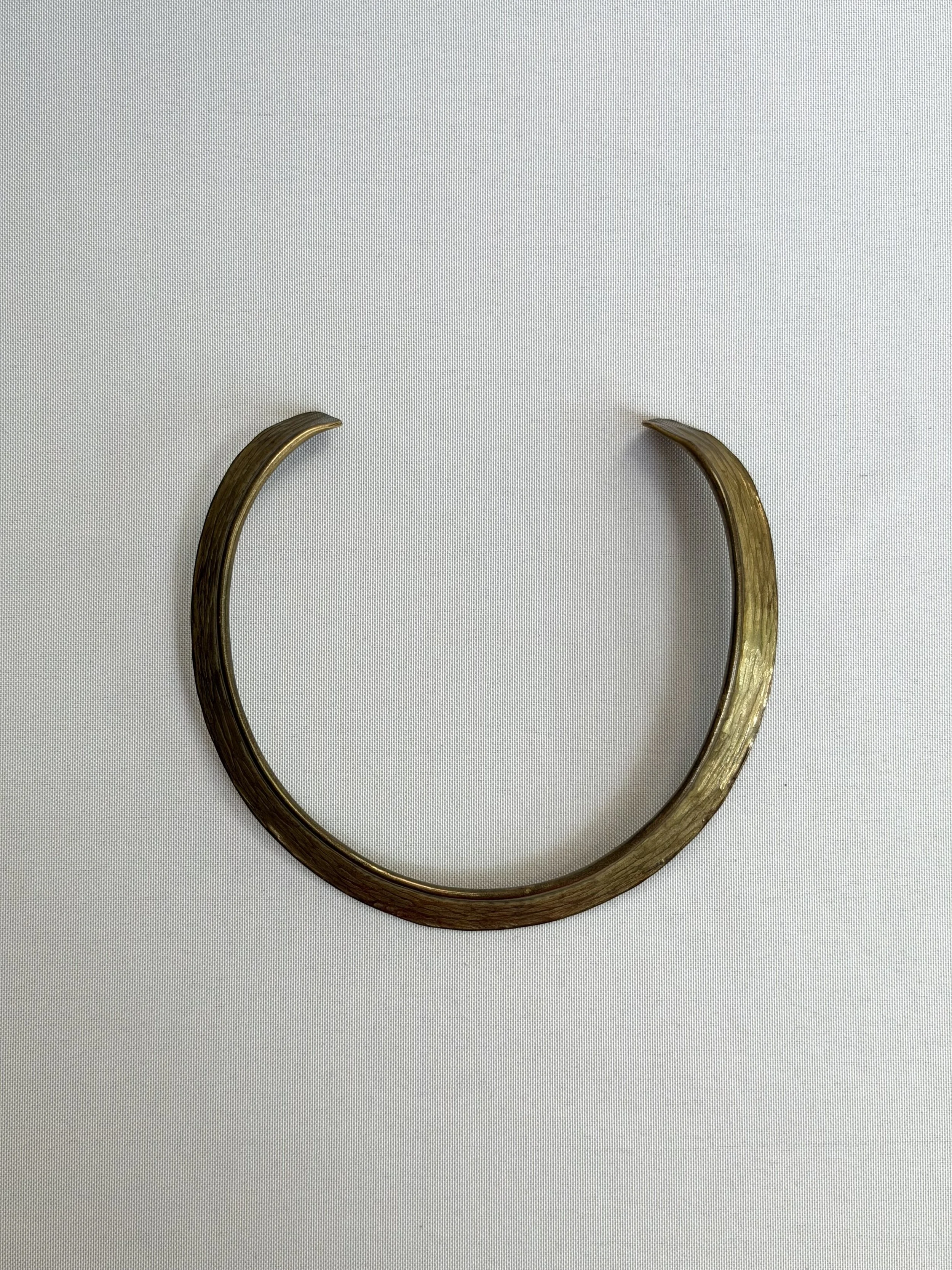 Brass collar necklace