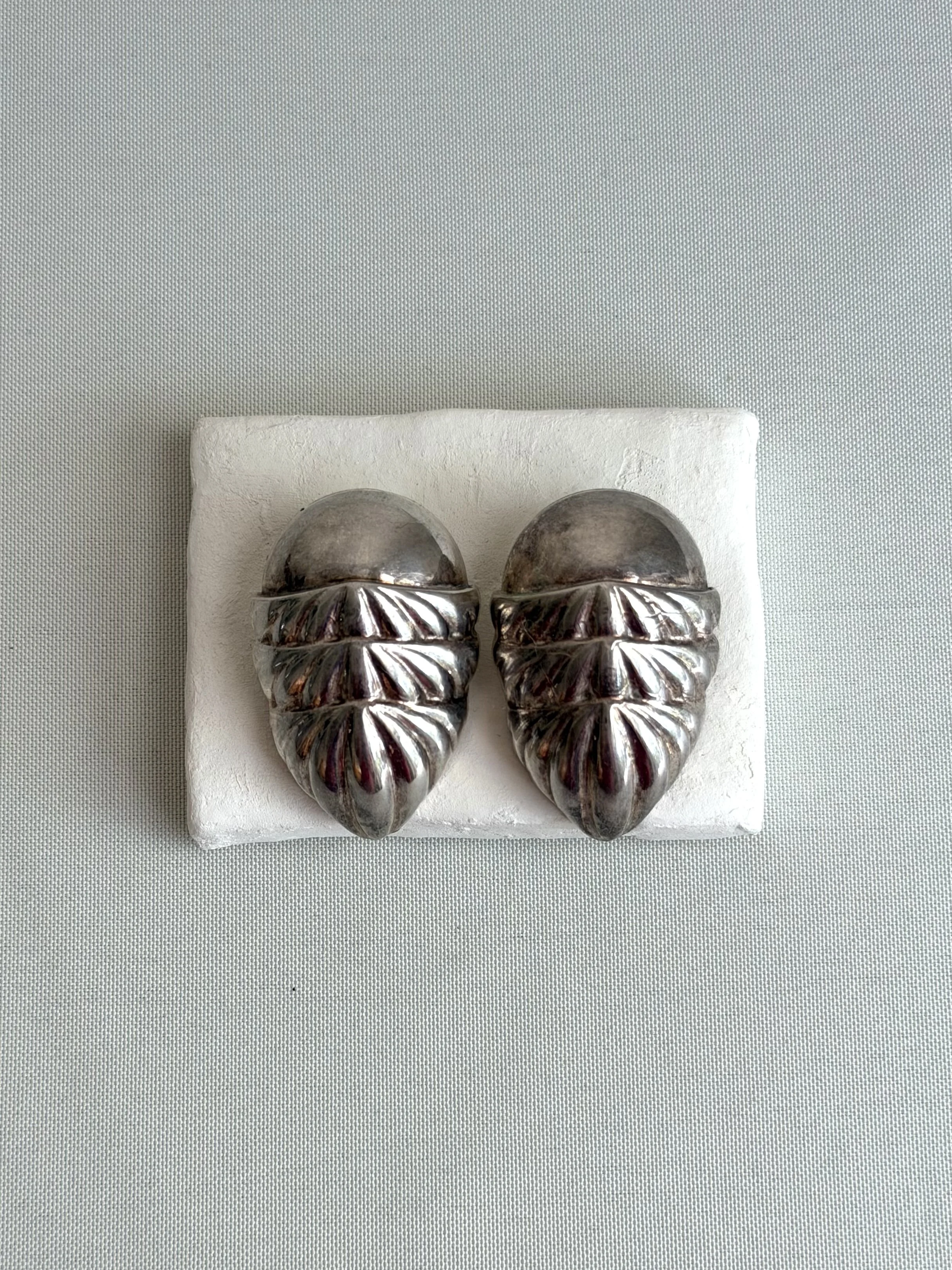 Statement beetle earrings