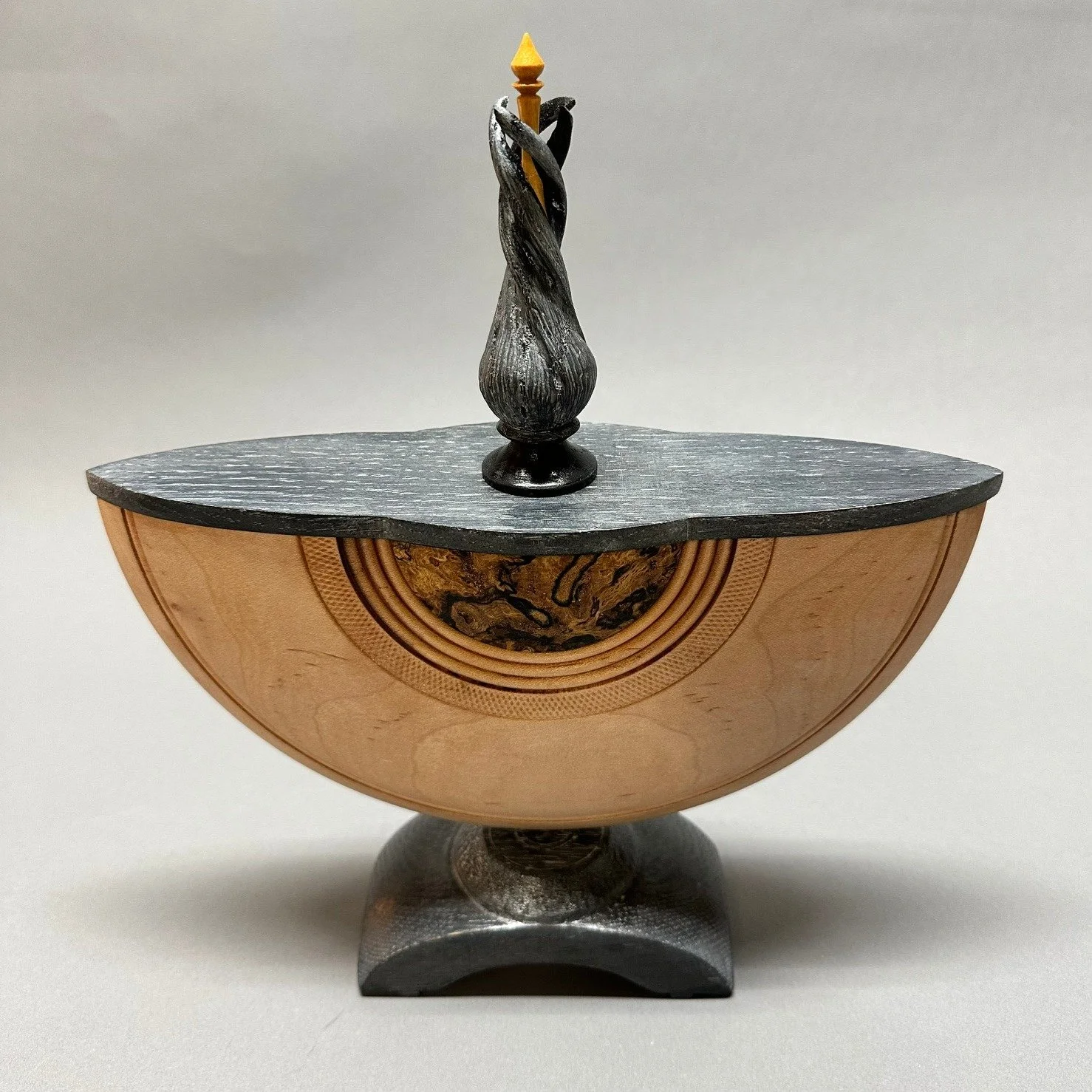 🎨 Check out works from Rick Erkes -- woodturning artist featured at Studio Blue - Lions Club!

Ric has worked with wood most of his life, dedicating the past 20 years primarily to the art of woodturning. From functional pieces to artistic forms, he 