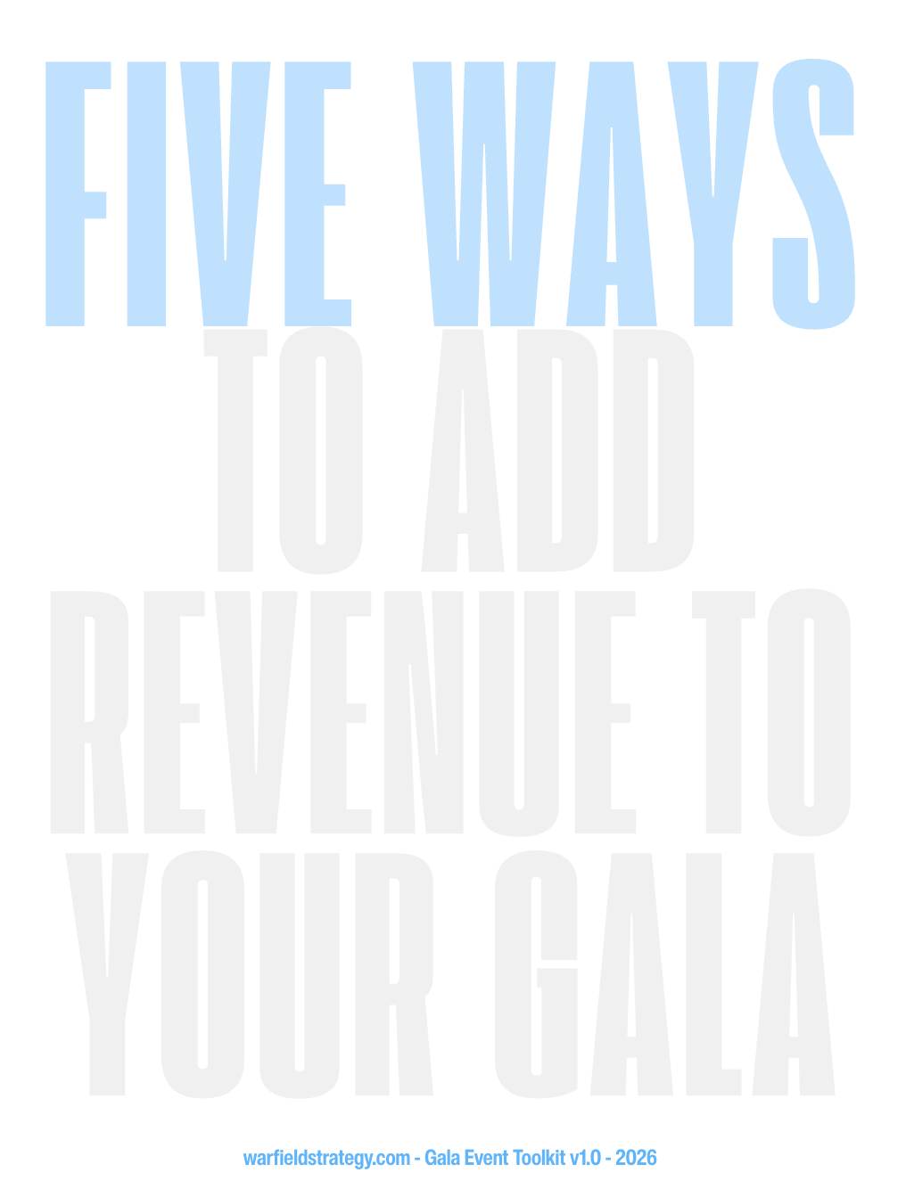 5 Low-Lift Ways to Add Revenue to Your Gala