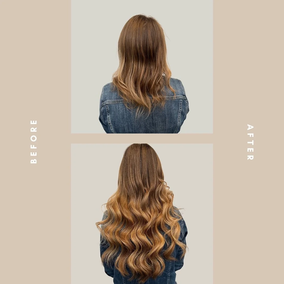 Before &amp; After 😍✨ 

Message me today if you&rsquo;d love longer and fuller hair 

#hairextensions #hairextensiontransformation #beforeandafterhairextensions #hairtransformation #transformationhair #hairextensionsbeforeandafter #hairextension #mi