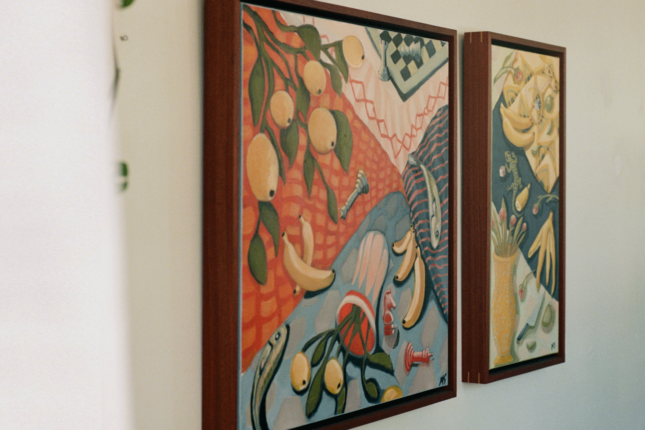 Pink Knight & Jungle Crawler | Oil on Canvas | Available