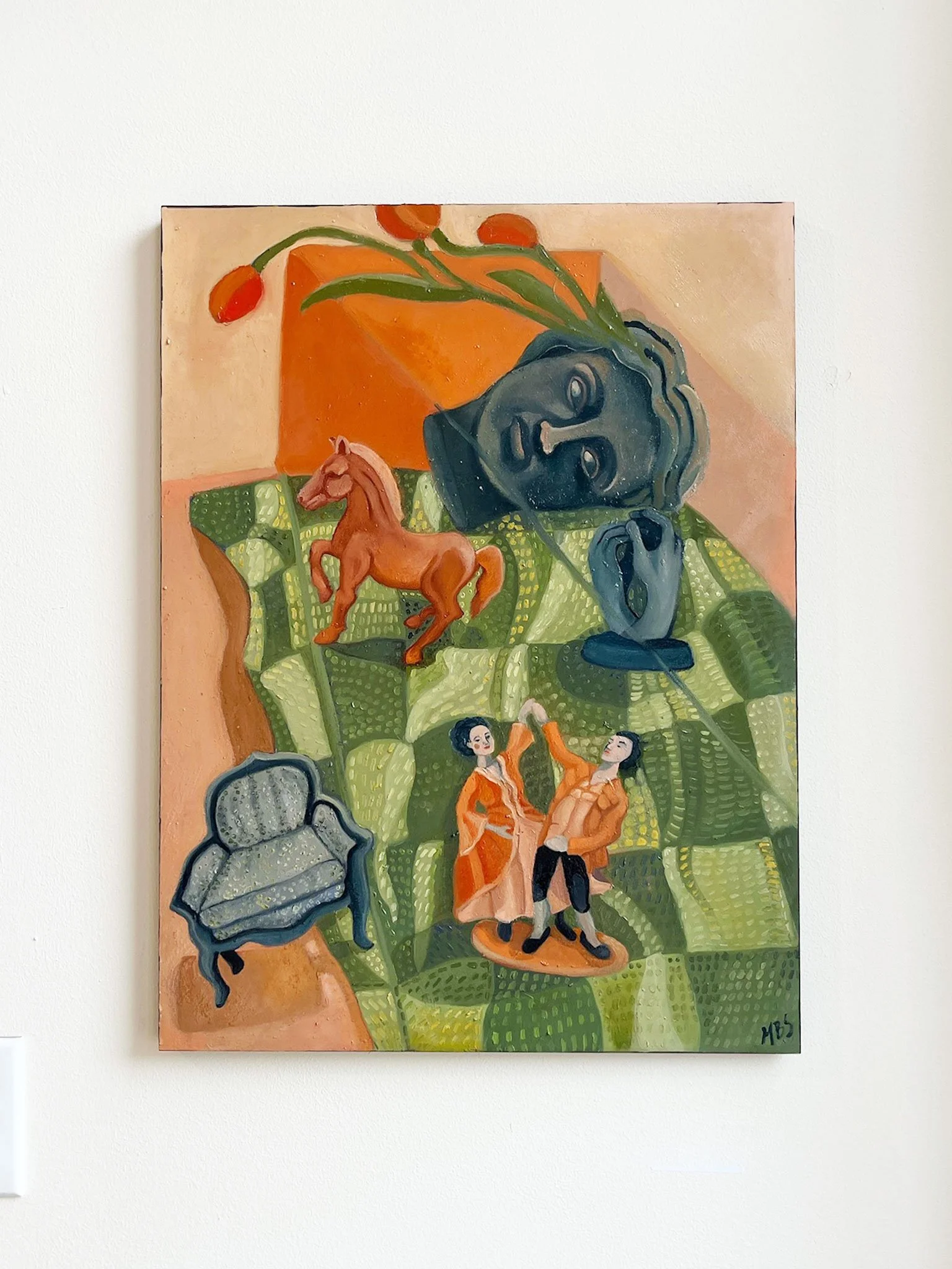 Beauty in Remembering, 18"x24",  oil on wood