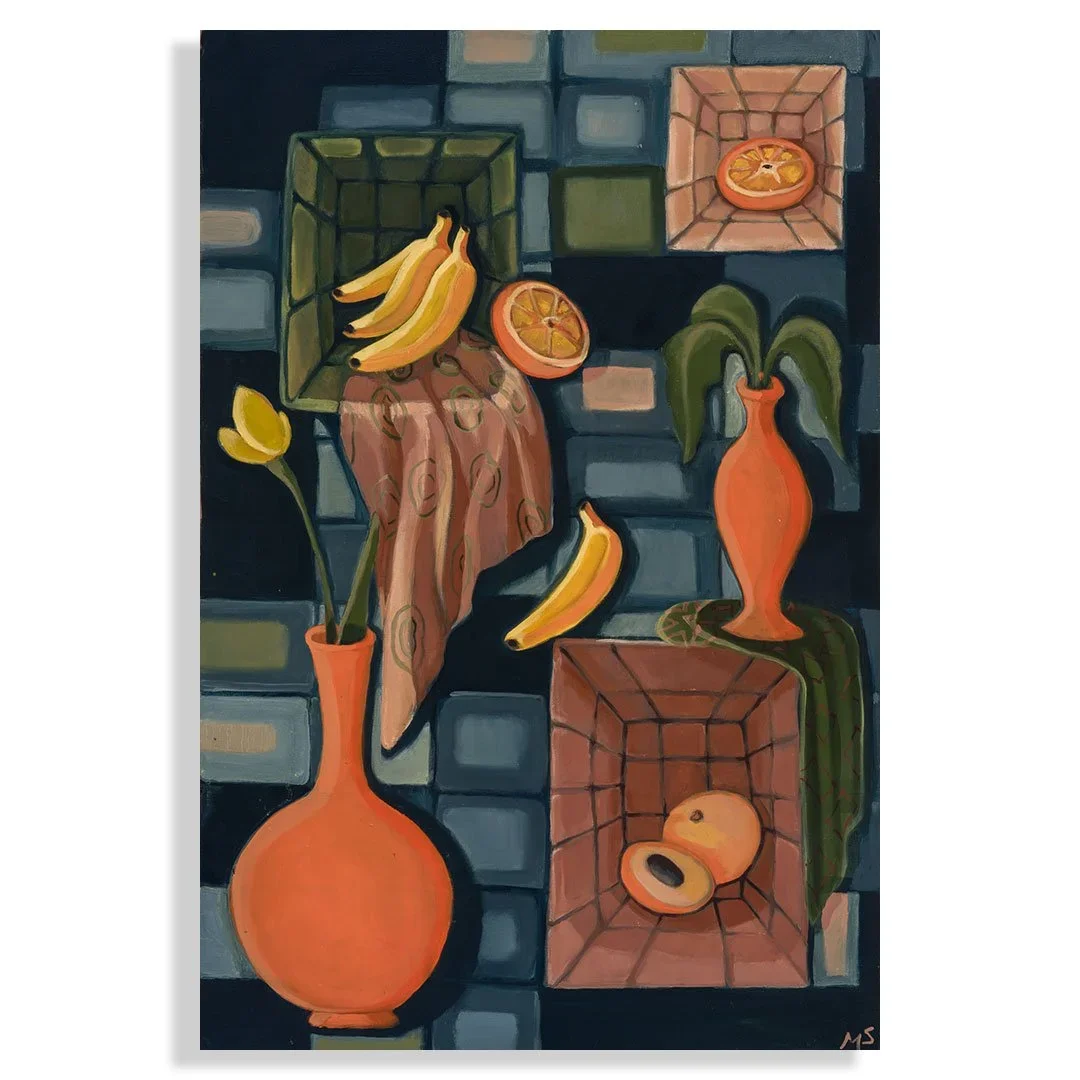 Lost Somewhere Colorful | Oil on Canvas | Sold