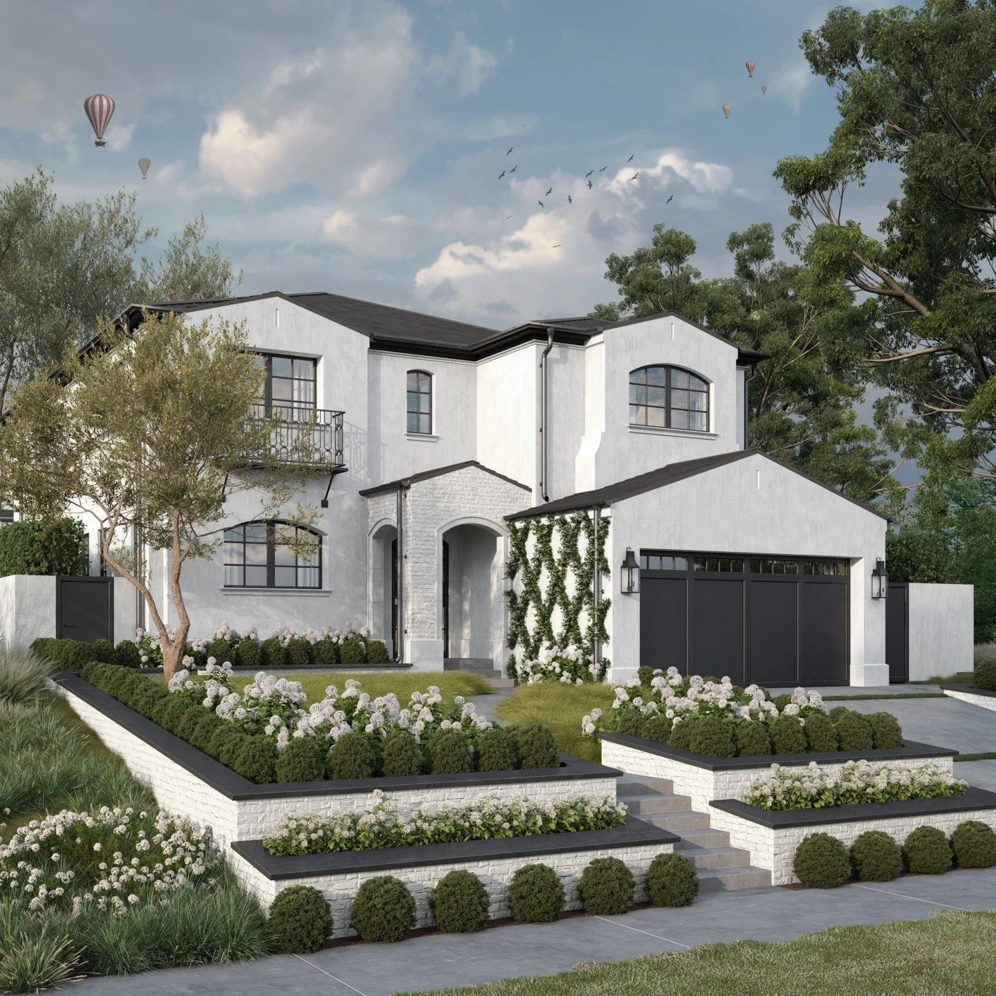 Encompassed within the esteemed community of Colfax Meadows, this sophisticated 2-story modern farmhouse epitomizes elegance through its Mediterranean-inspired architectural style. Spanning 5,861.00 square feet, placed on a 6,886.00 SF up-slope lot#a