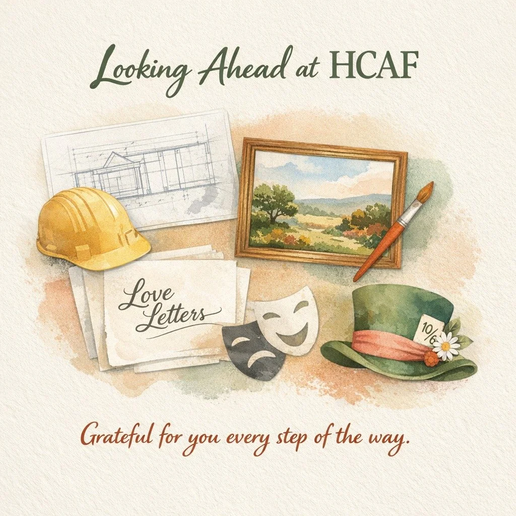 What a week at Hill Country Arts Foundation!

We&rsquo;ve officially chosen an architect for our rebuild, and we could not be more excited. While there&rsquo;s still work to be done before we make a public announcement, this is a huge and hopeful ste