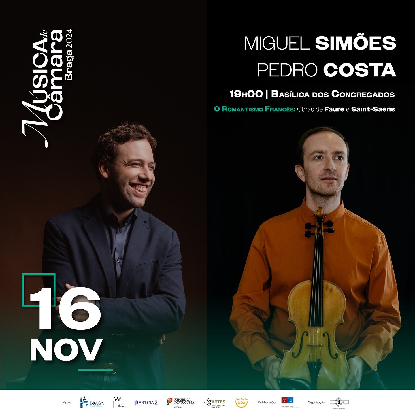 🎶 [O ROMANTISMO FRANC&Ecirc;S]

🇵🇹 No pr&oacute;ximo s&aacute;bado, dia 16 de novembro, &agrave;s 19h00, a Bas&iacute;lica dos Congregados acolher&aacute; mais um concerto desta edi&ccedil;&atilde;o! Contaremos com 𝙋𝙚𝙙𝙧𝙤 𝘾𝙤𝙨𝙩𝙖, ao piano,
