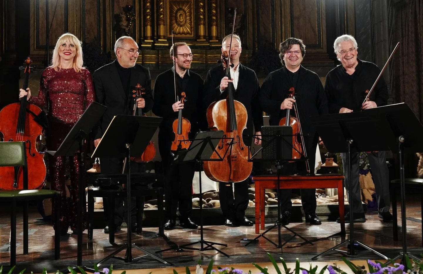 Registos do fant&aacute;stico concerto de ontem, com @pinkyzukerman @amandaandcello @tobyhoffman.g @kyrilzlotnikov @zemtsov_sasha e @miguelsimoesviolin. O concerto contou com a bel&iacute;ssima interpreta&ccedil;&atilde;o de obras de R. Strauss e J. 
