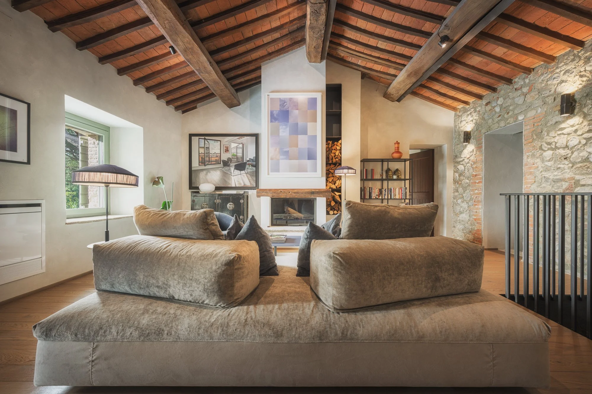 Upstairs living area