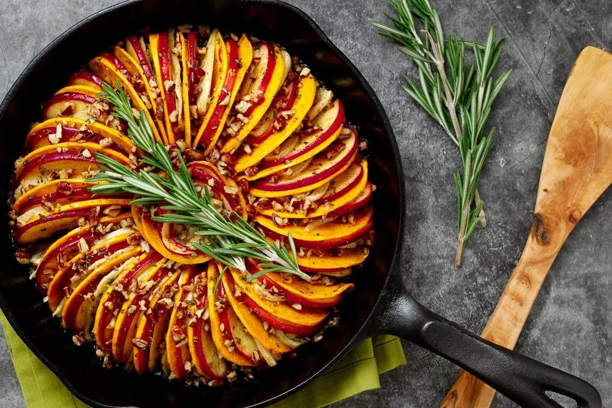 Butternut, Sweet Potato, and Apple Tian  