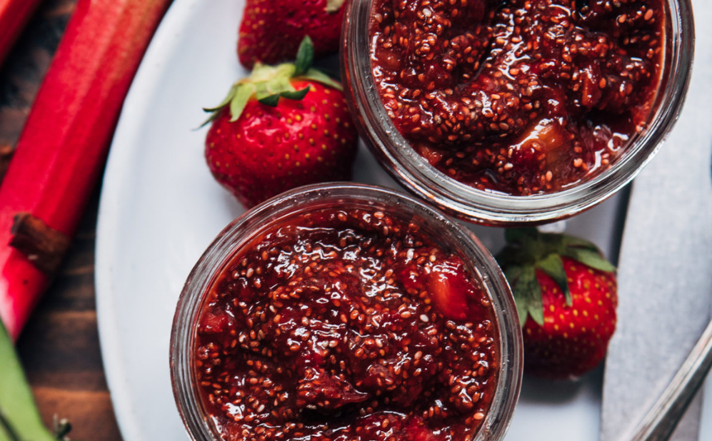 Chia Jam: Strawberry  Rhubarb edtion 