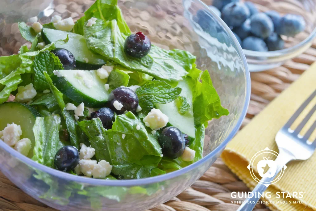 Blueberry Mint &amp; Cucumber Salad 