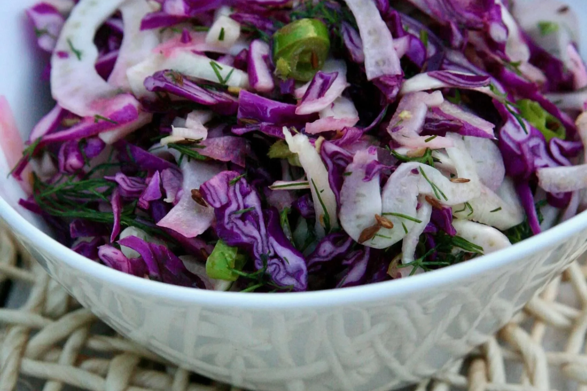 Cumin-Scented Cabbage &amp; Fennel Slaw